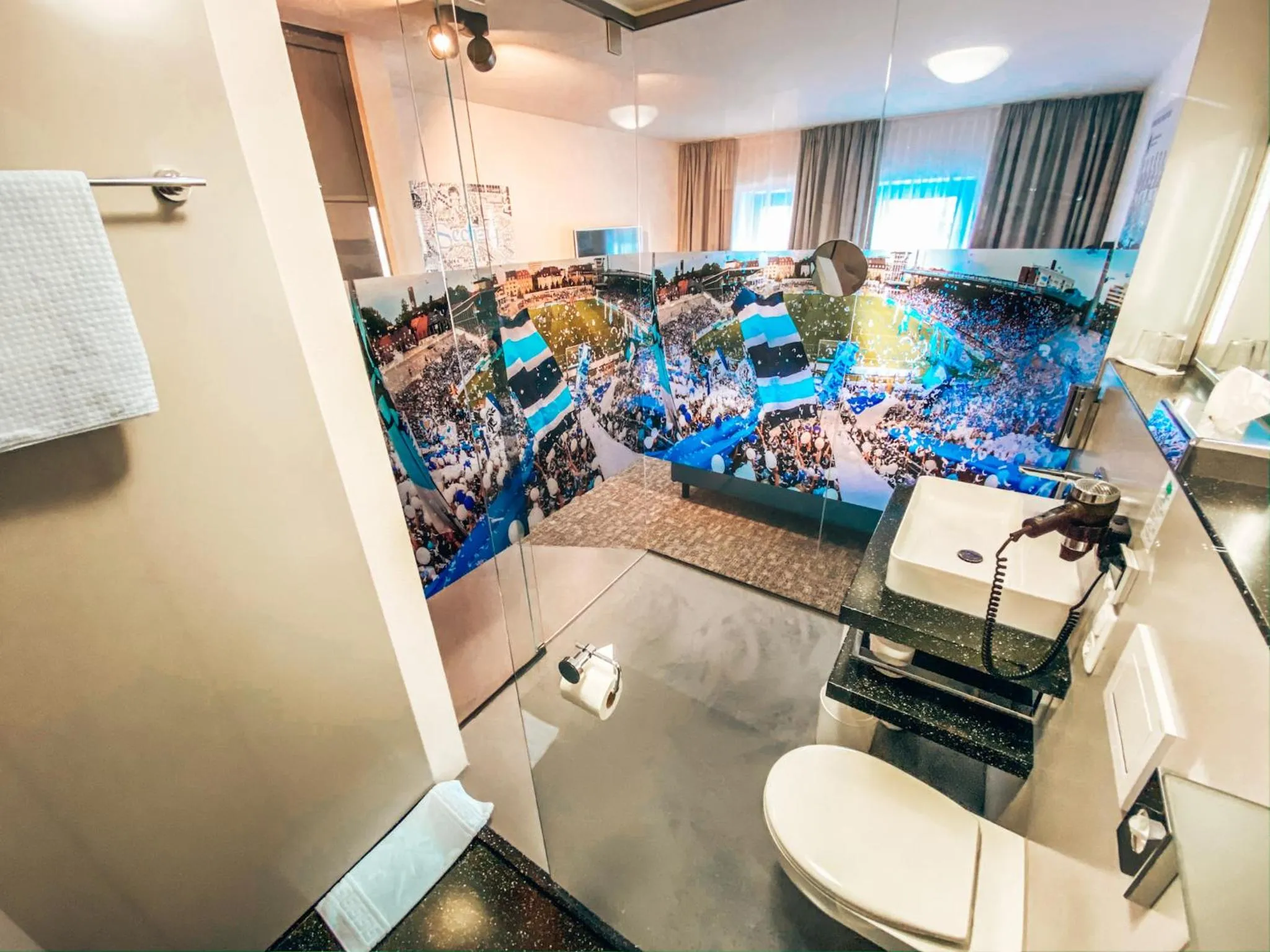 Bathroom in Hotel Schwertfirm