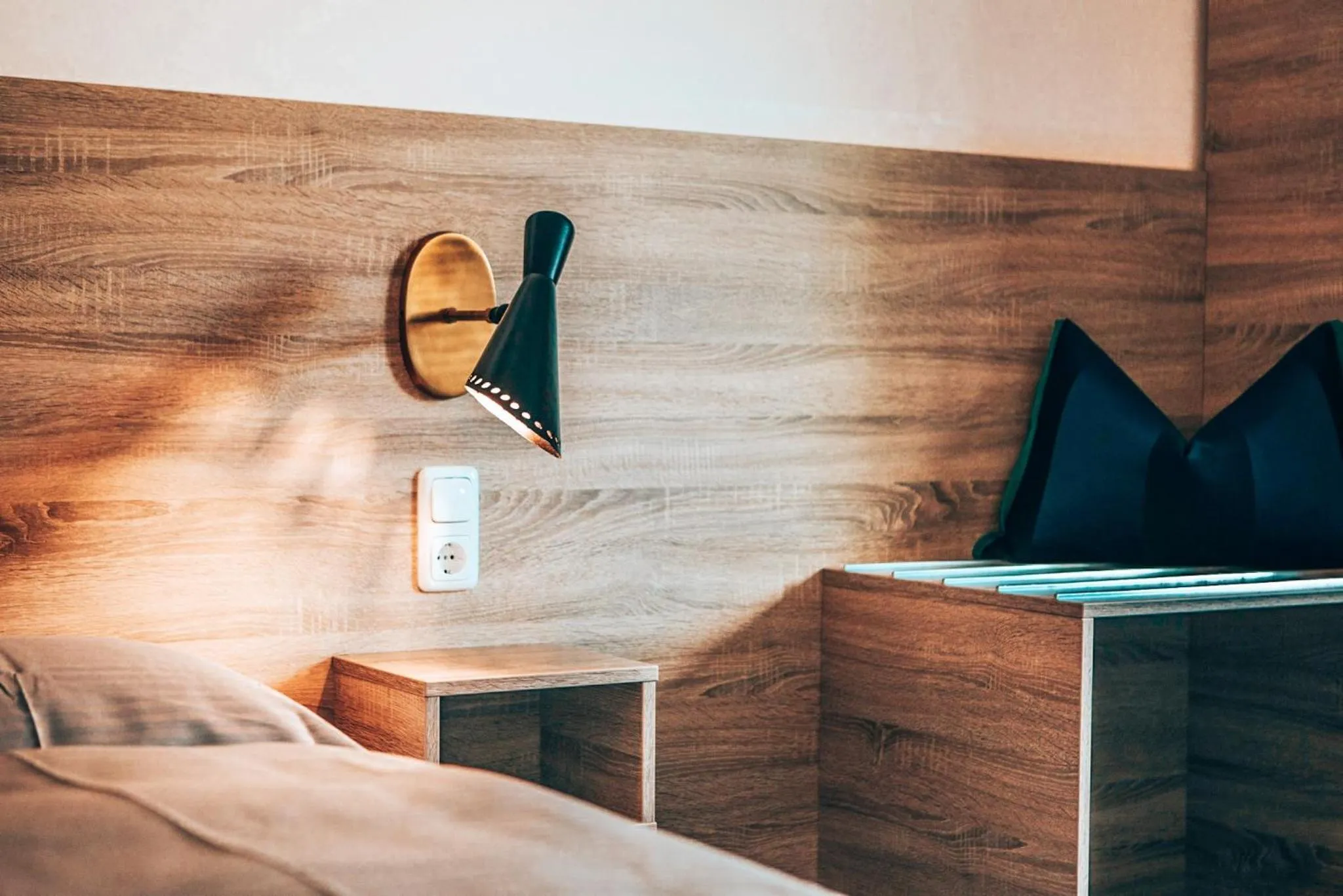 Bedroom, Bed in Hotel Schwertfirm