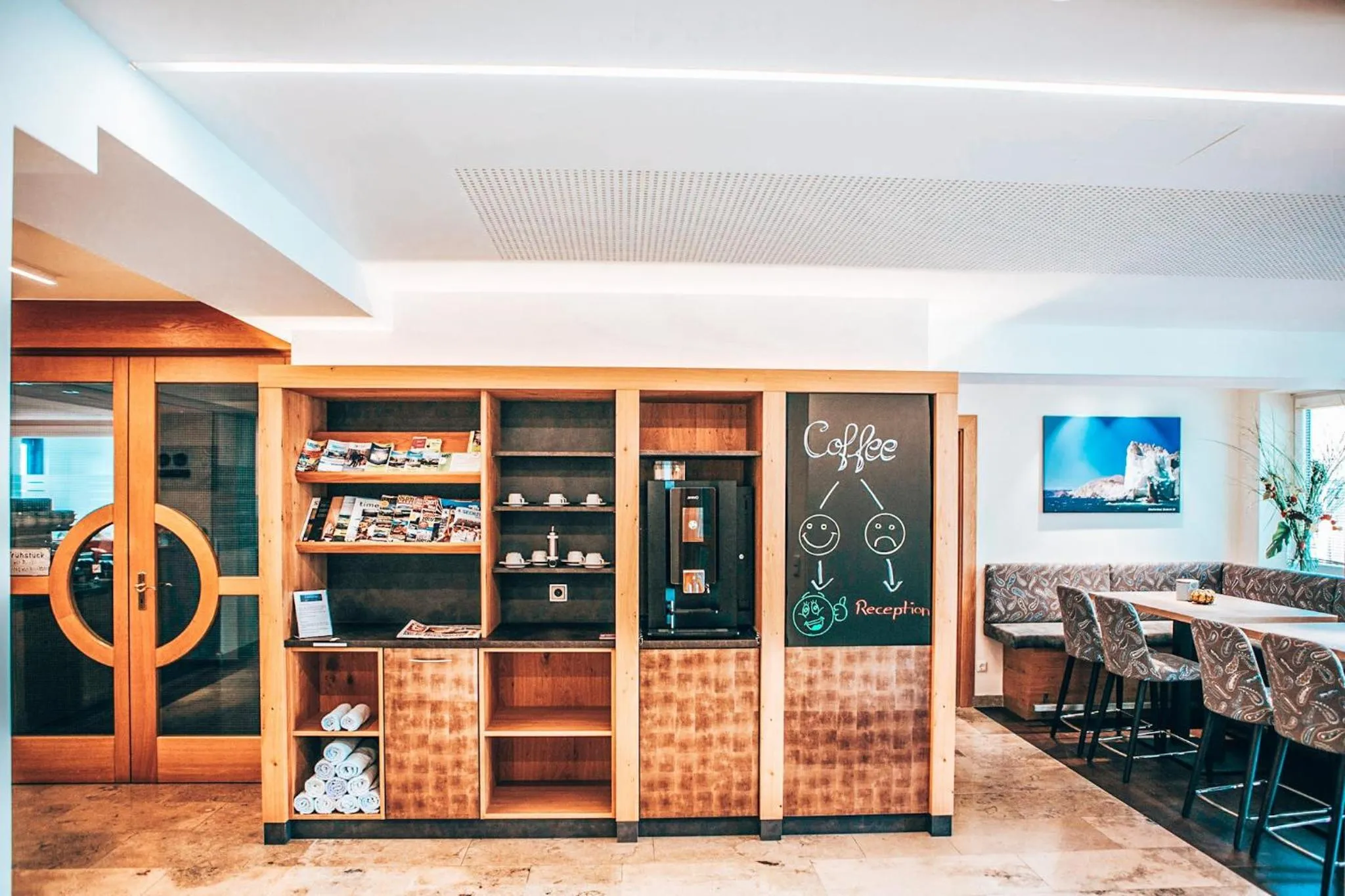 Lobby or reception in Hotel Schwertfirm