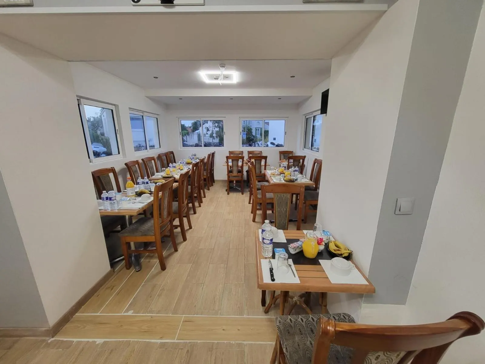 Continental breakfast in Hotel Les Rosiers