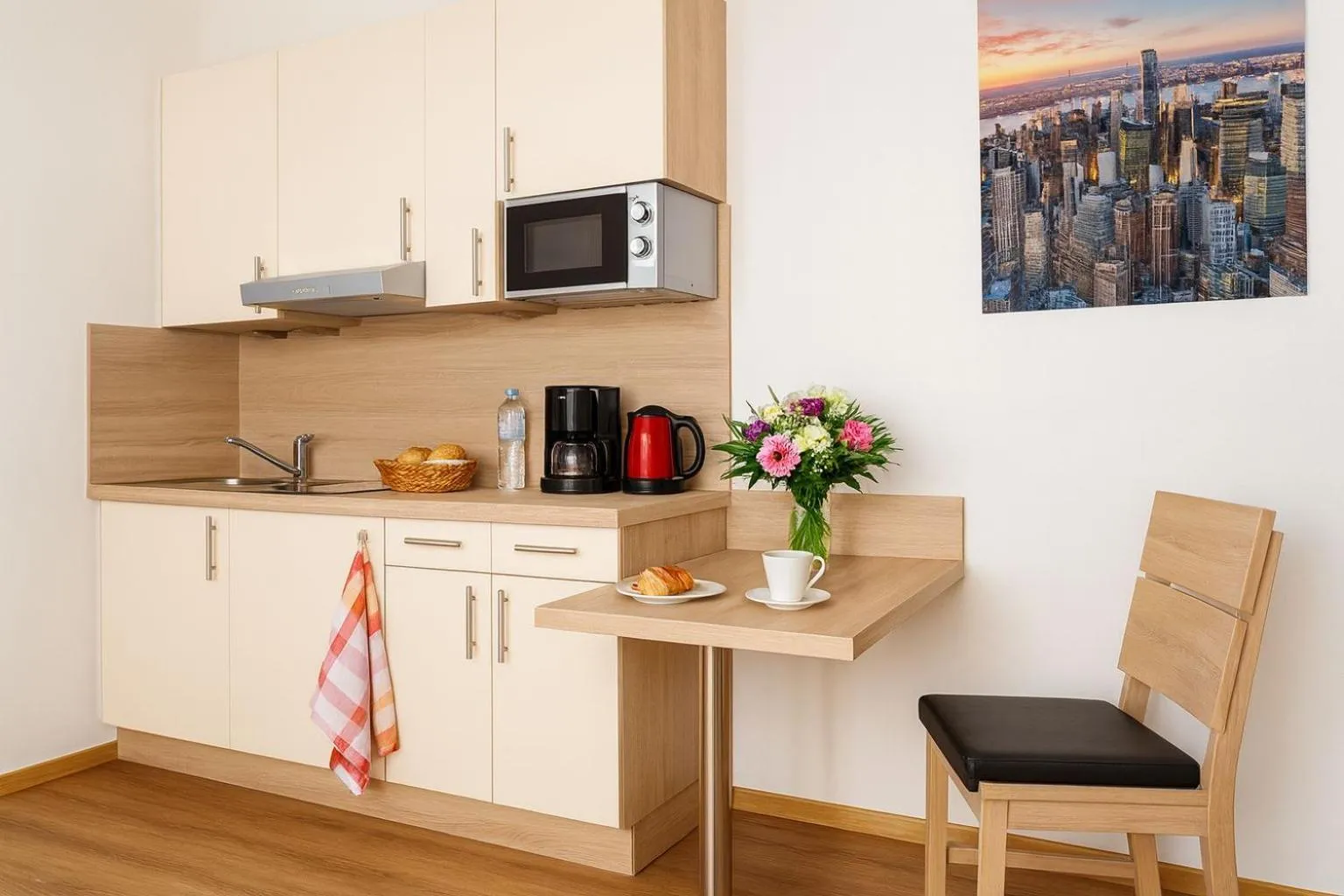 Kitchen or kitchenette in Das Falk Apartmenthaus