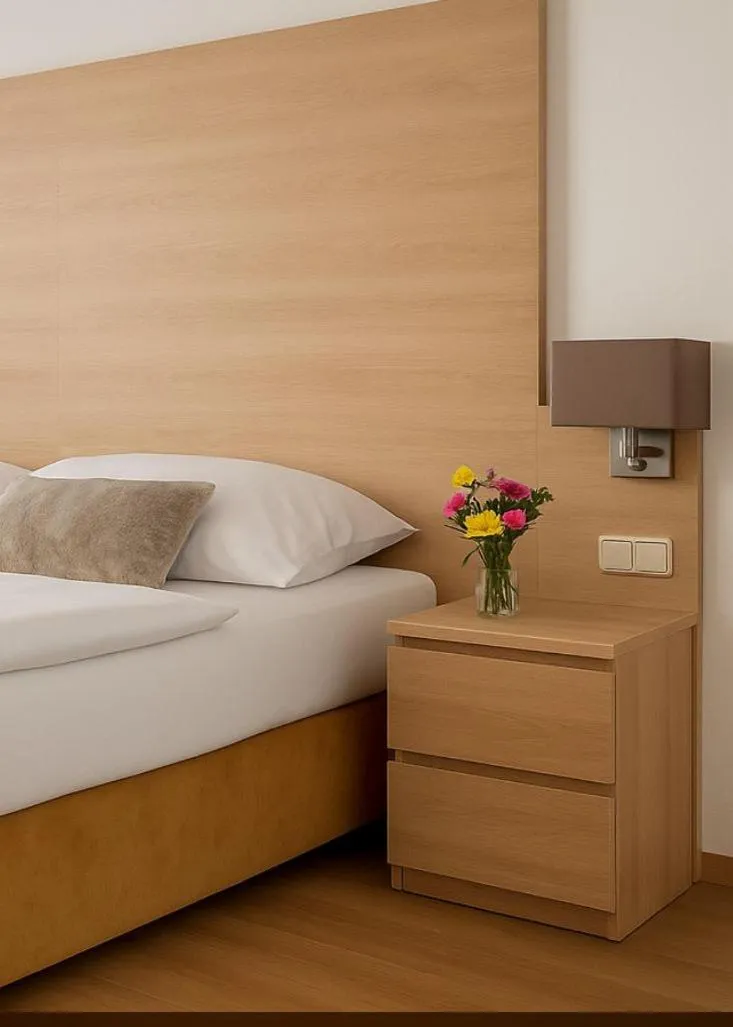 Bedroom, Bed in Das Falk Apartmenthaus