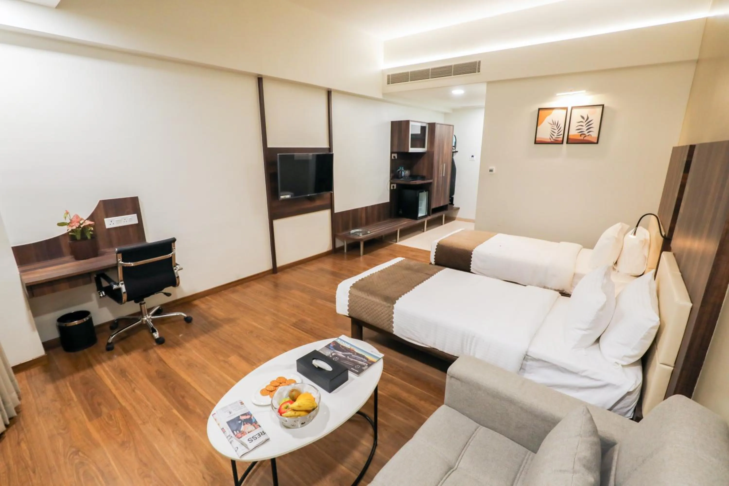 View (from property/room), Bed in Spree Hotel Aurangabad