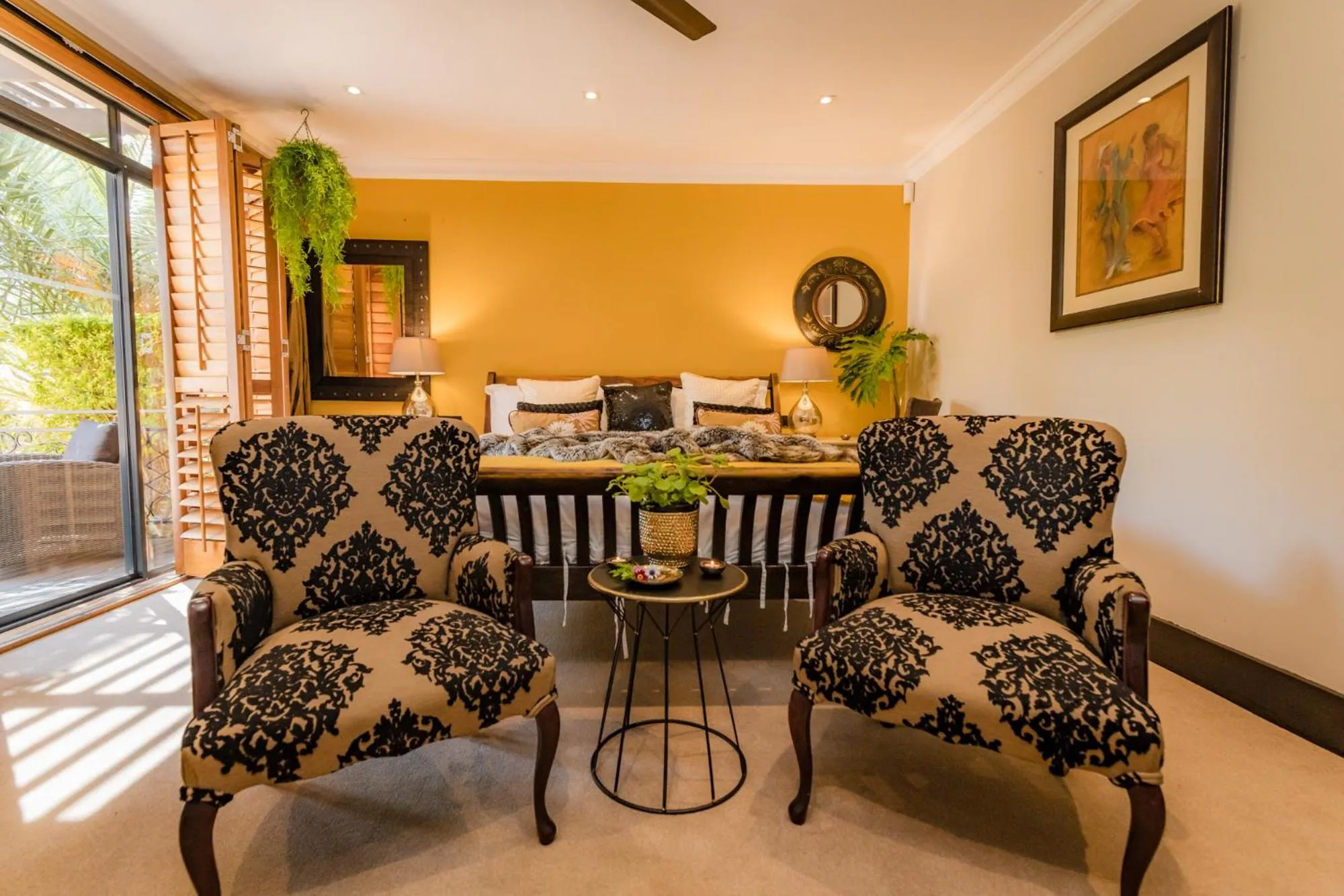 Seating area in SW1 Lodge