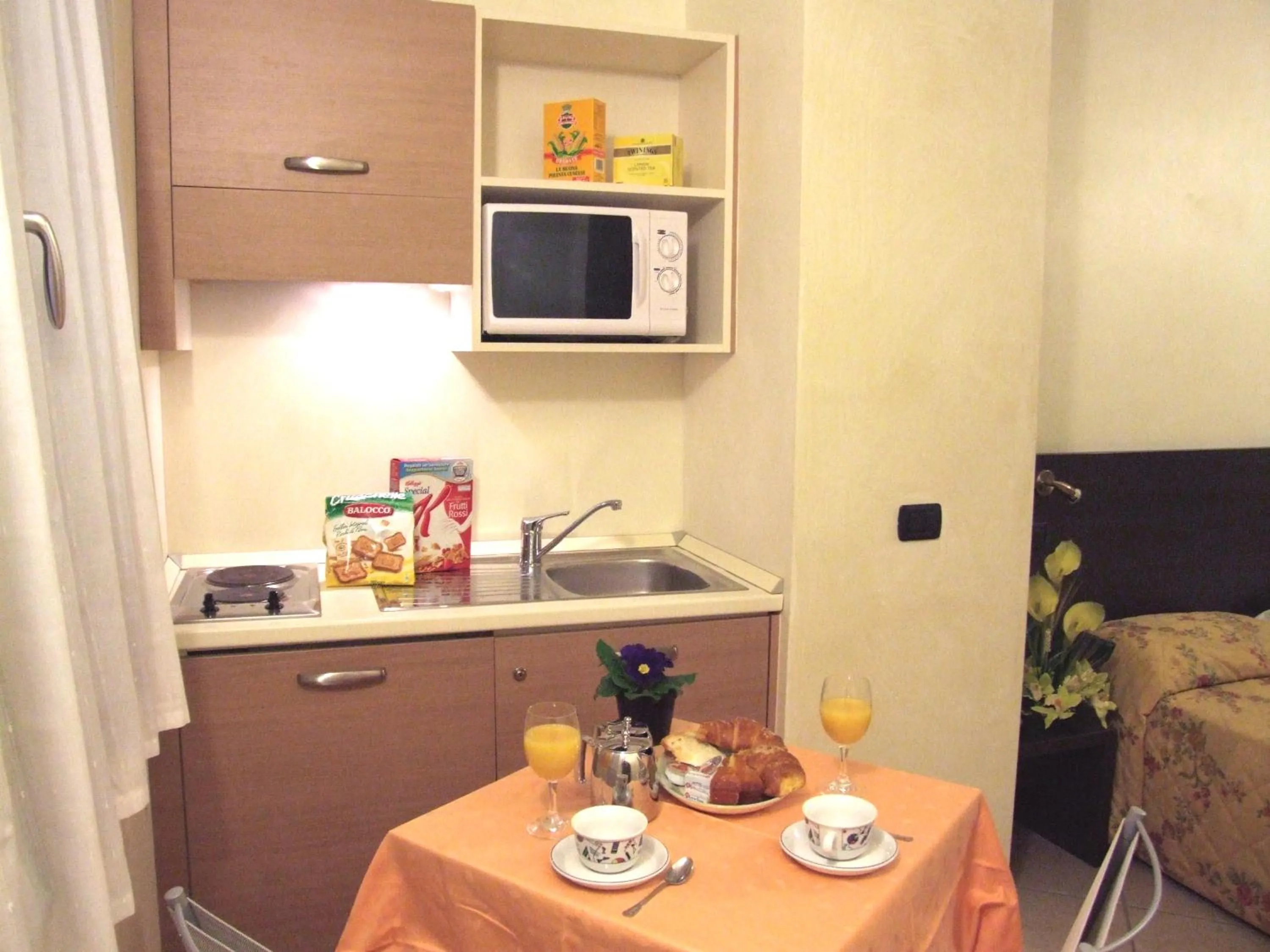 Kitchen or kitchenette in Hotel Ligure