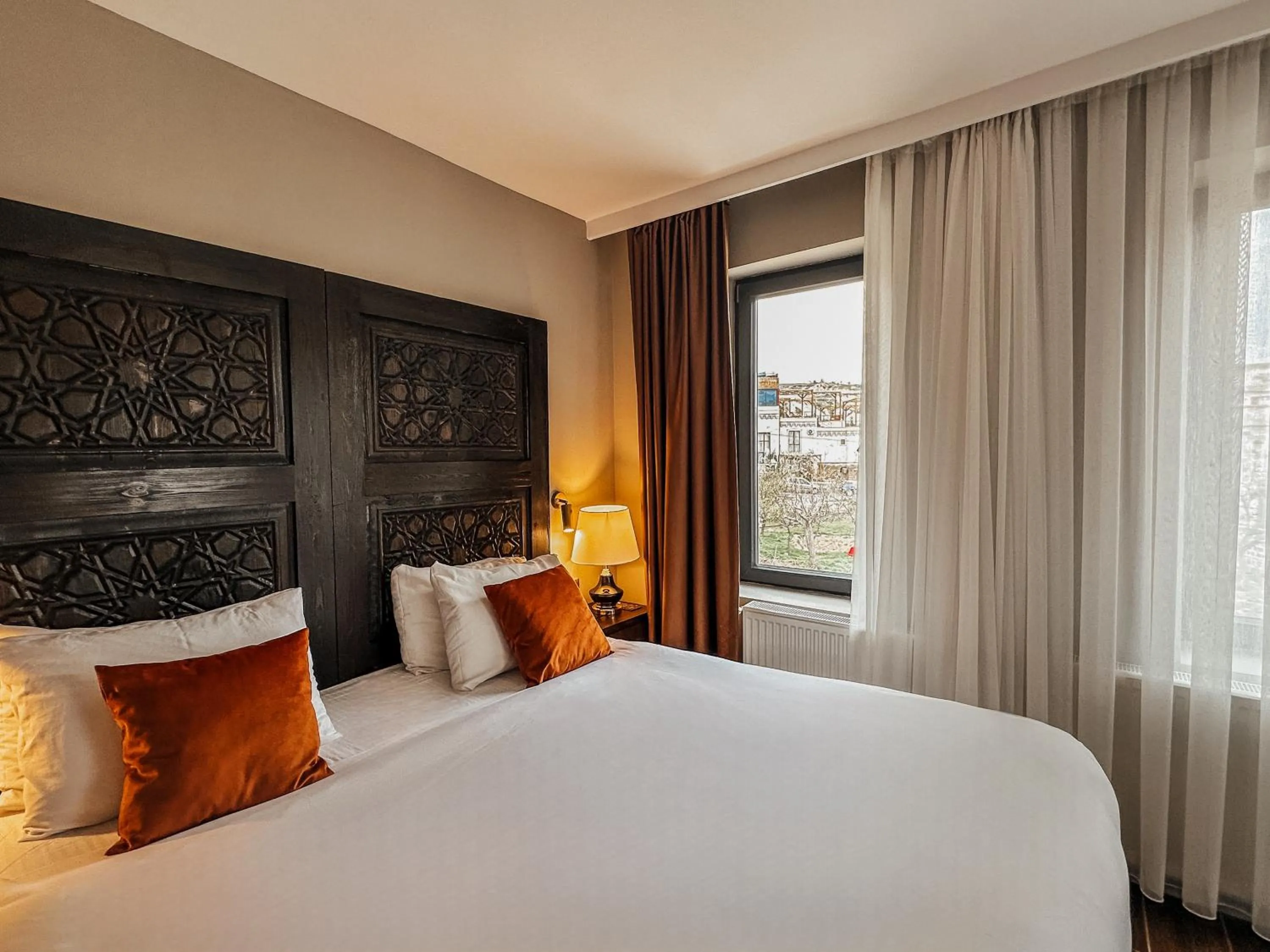 Bed in Osmanli Cappadocia Hotel