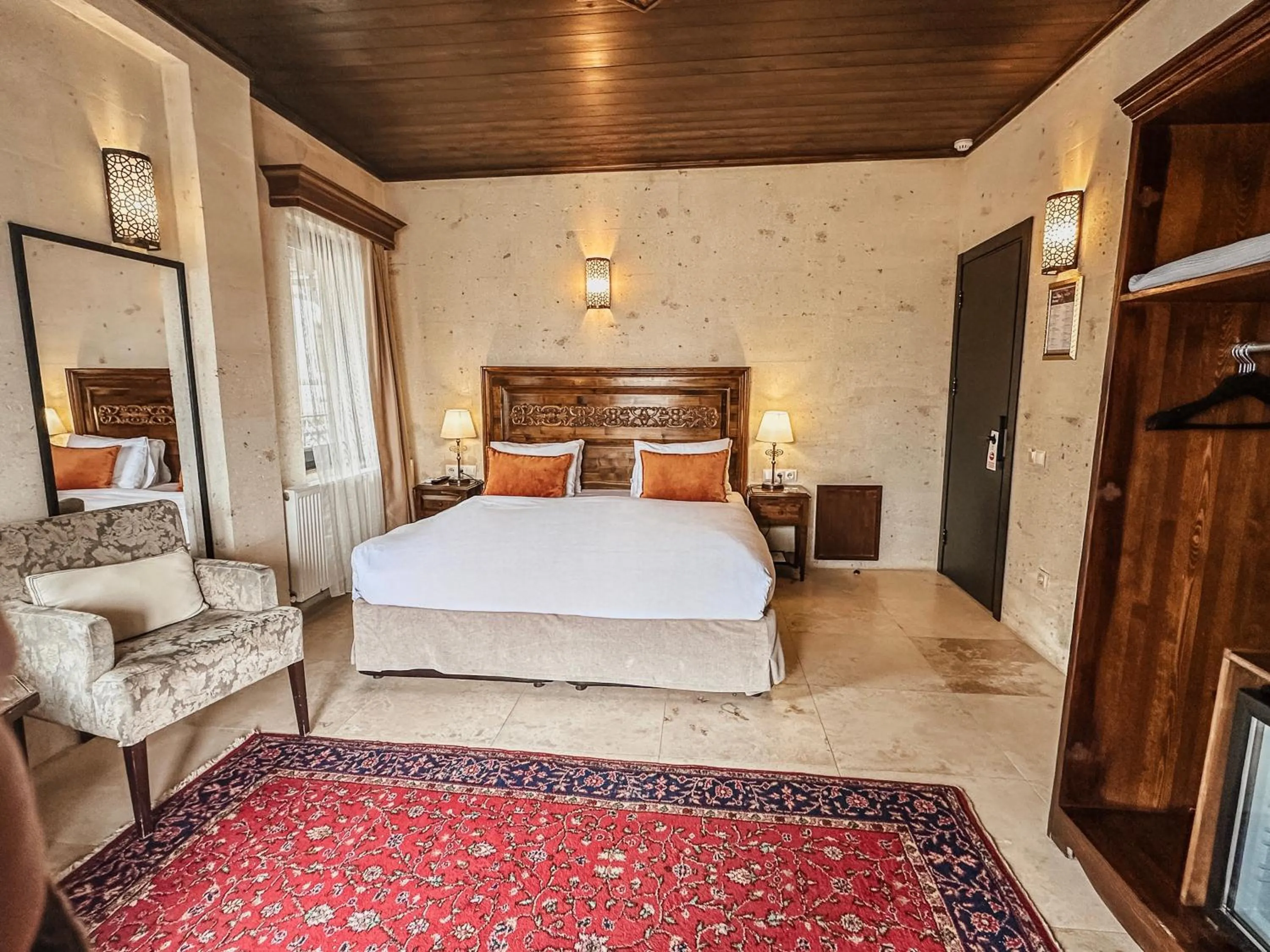 Bed in Osmanli Cappadocia Hotel