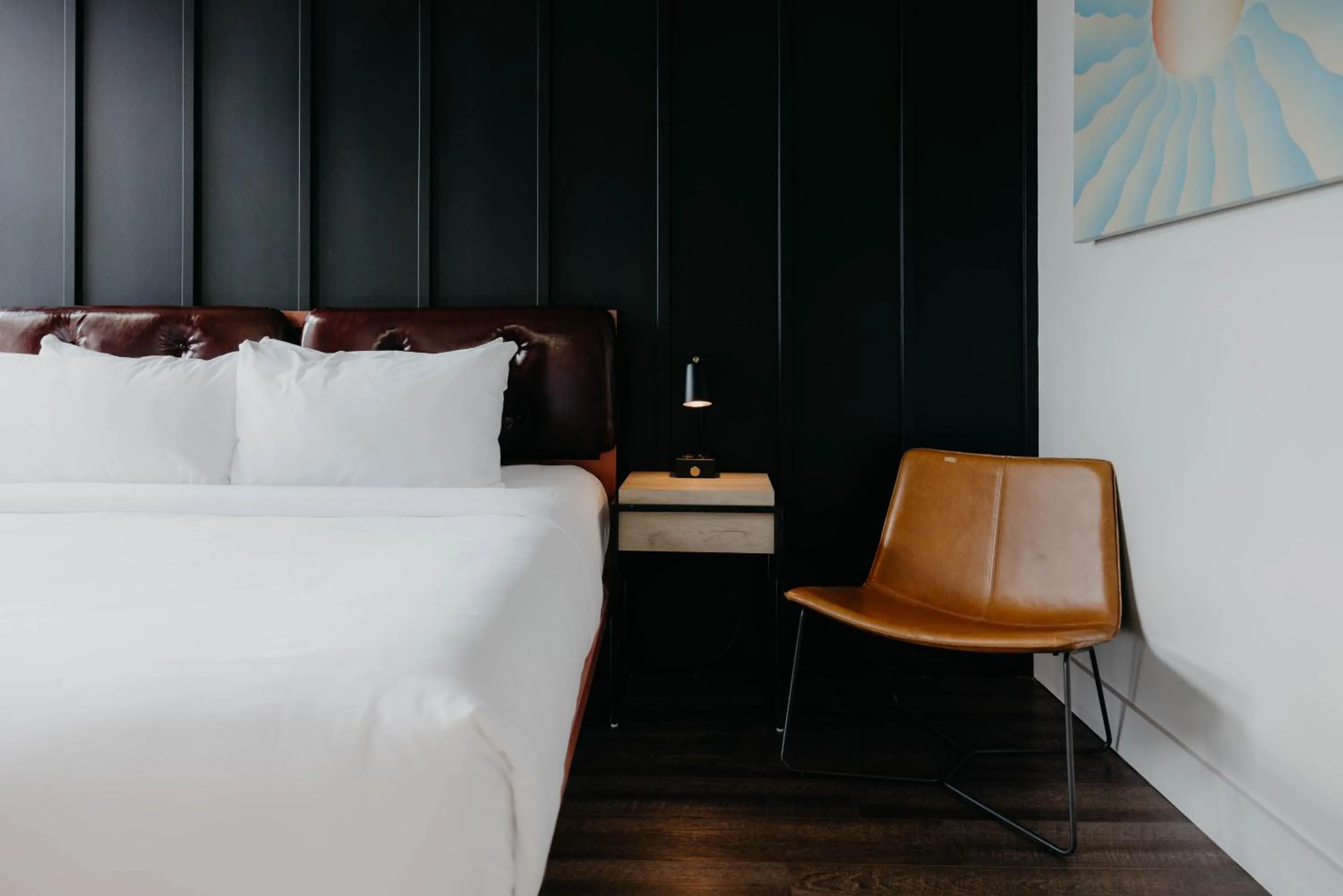 Bed in Waymore's Guest House