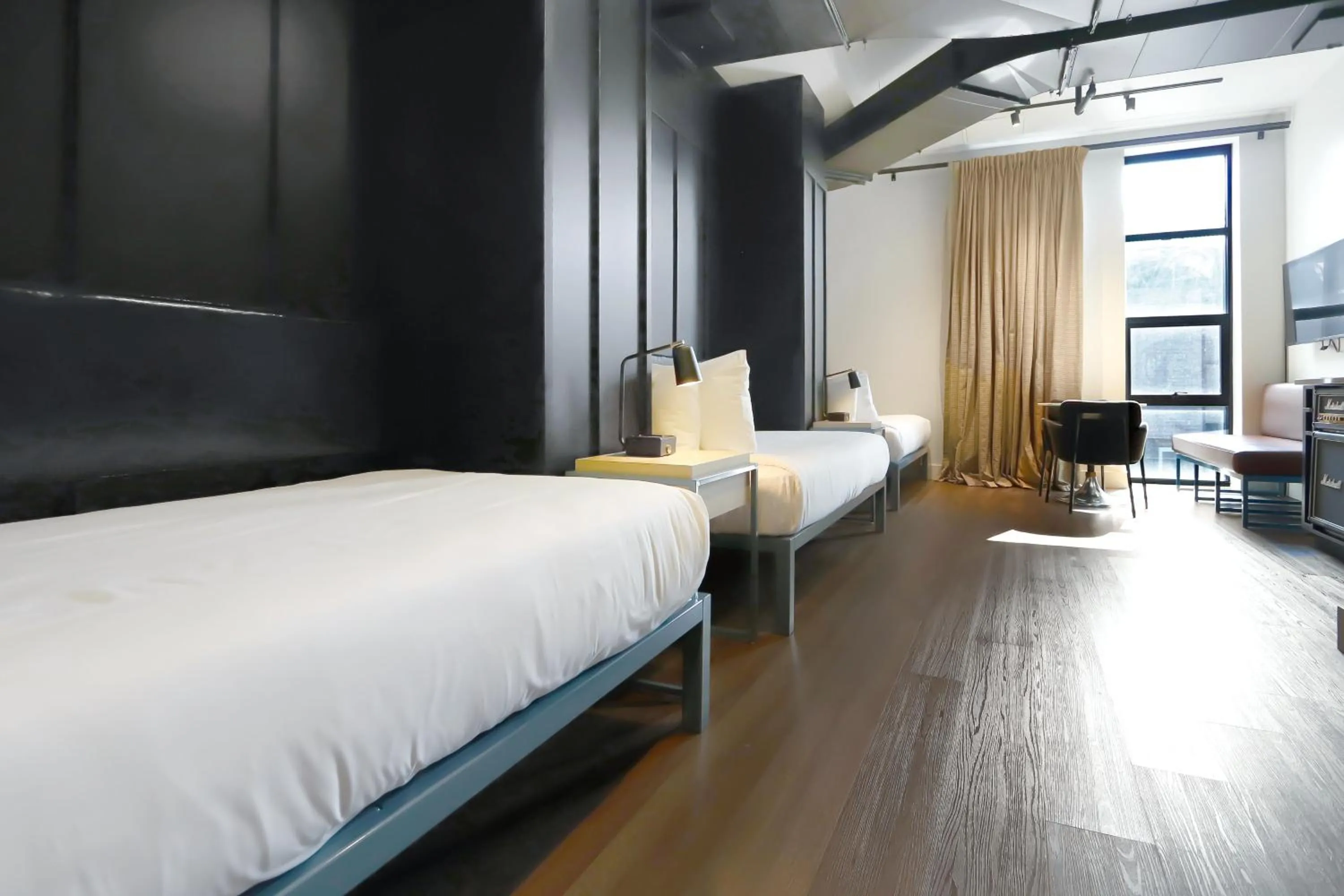 Bed in Waymore's Guest House