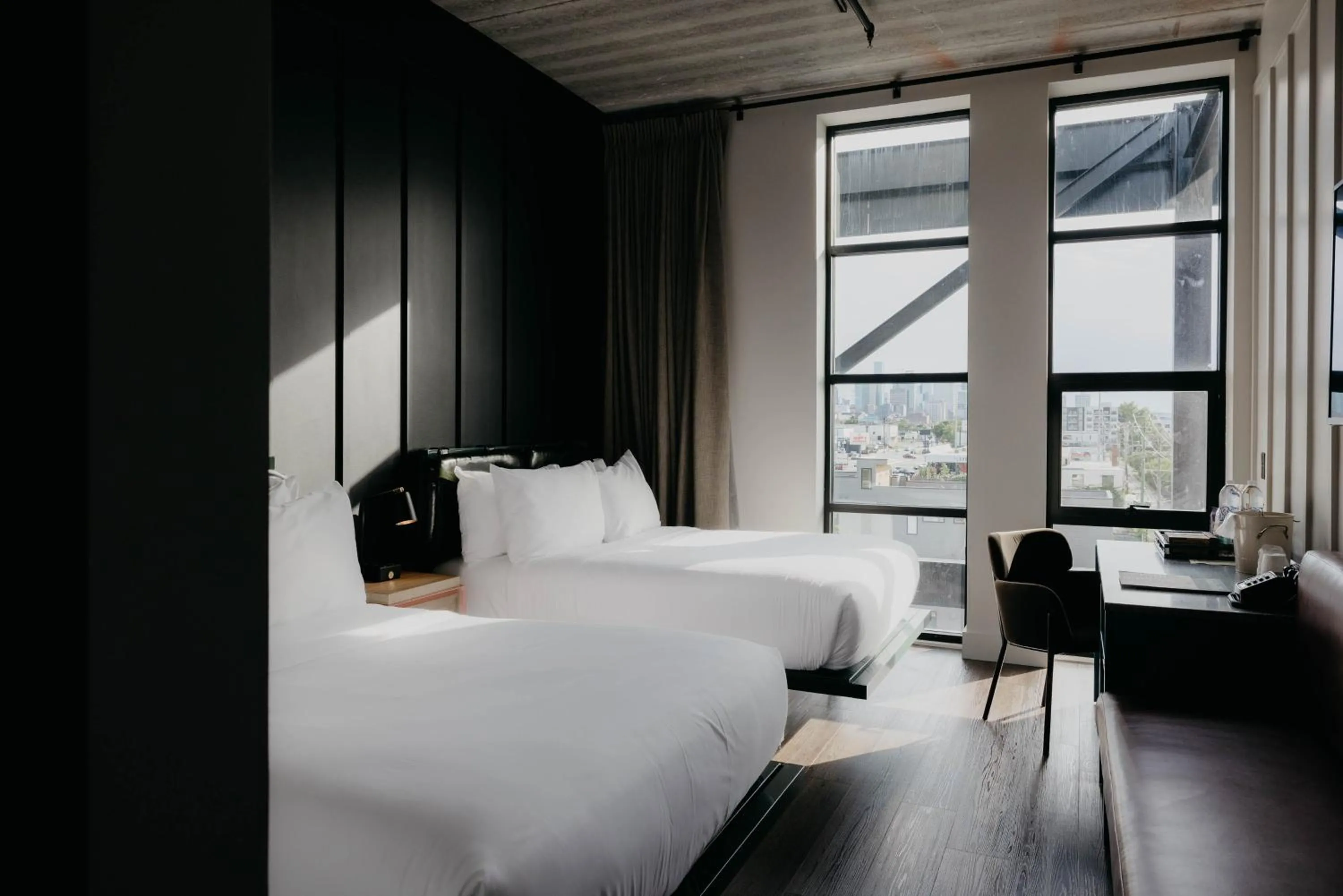 Bed in Waymore's Guest House