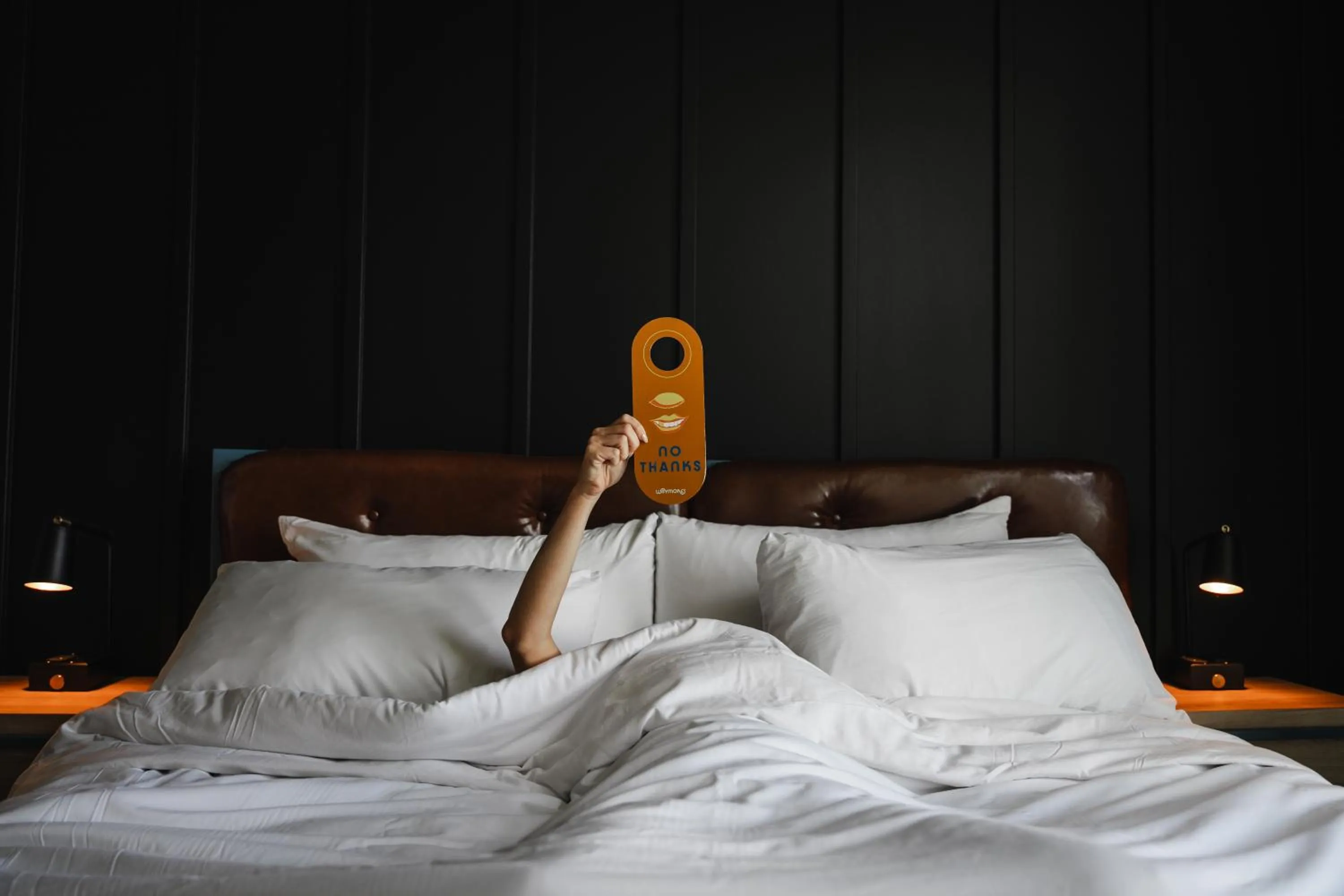 Decorative detail, Bed in Waymore's Guest House