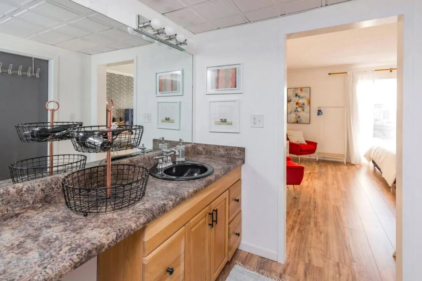 Bathroom in Music Row Retreat with Pool and Free Parking, Walk to Bars!