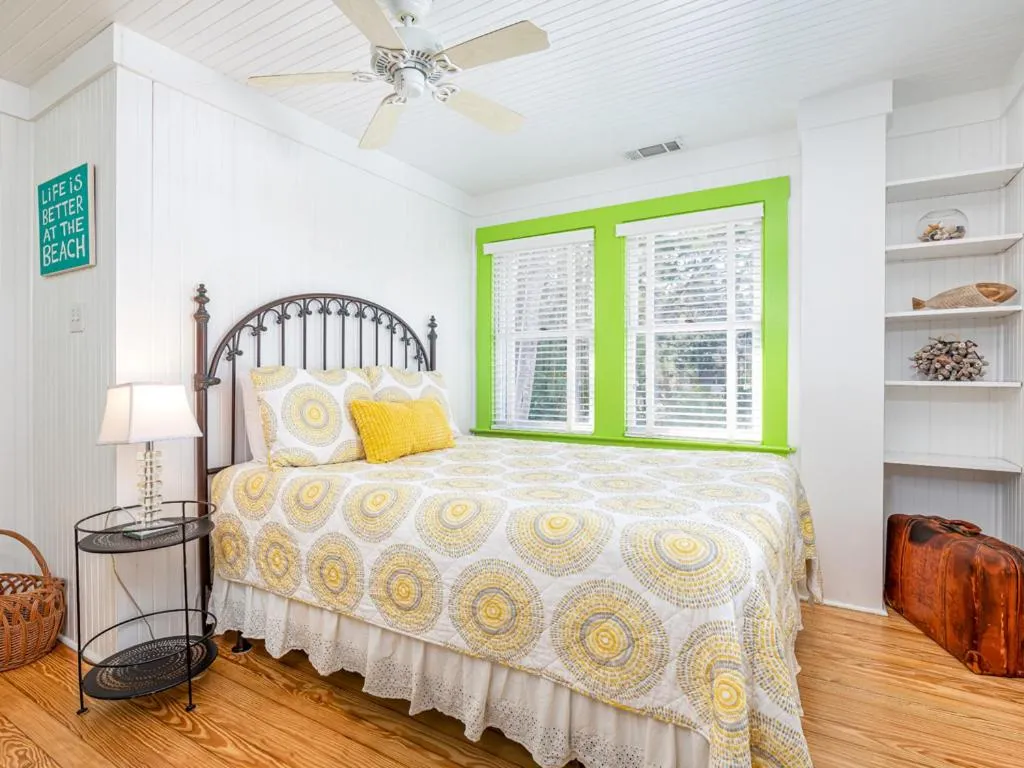 Bed in Guiding Light Cottage