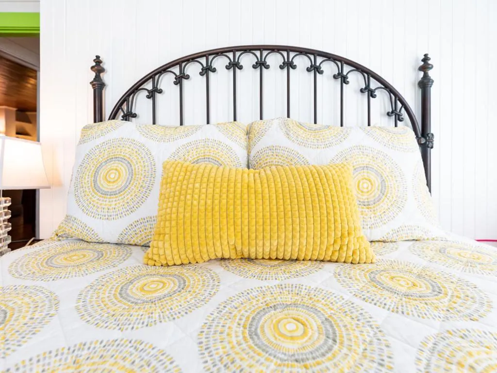 Bed in Guiding Light Cottage