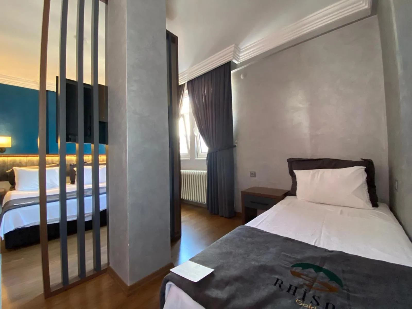 Bedroom, Bed in Rhisos Gold Otel