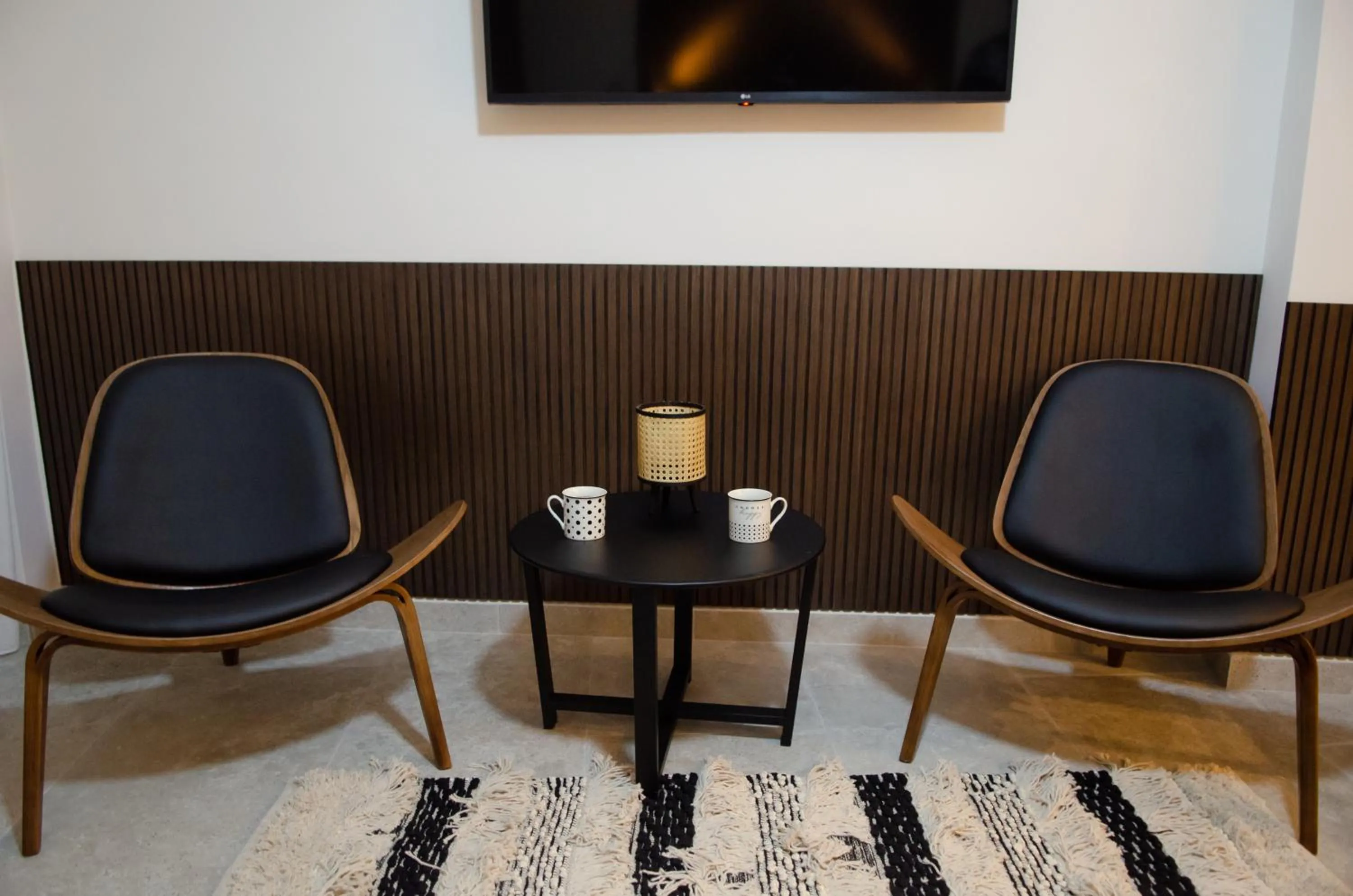 Seating area in Leone suites