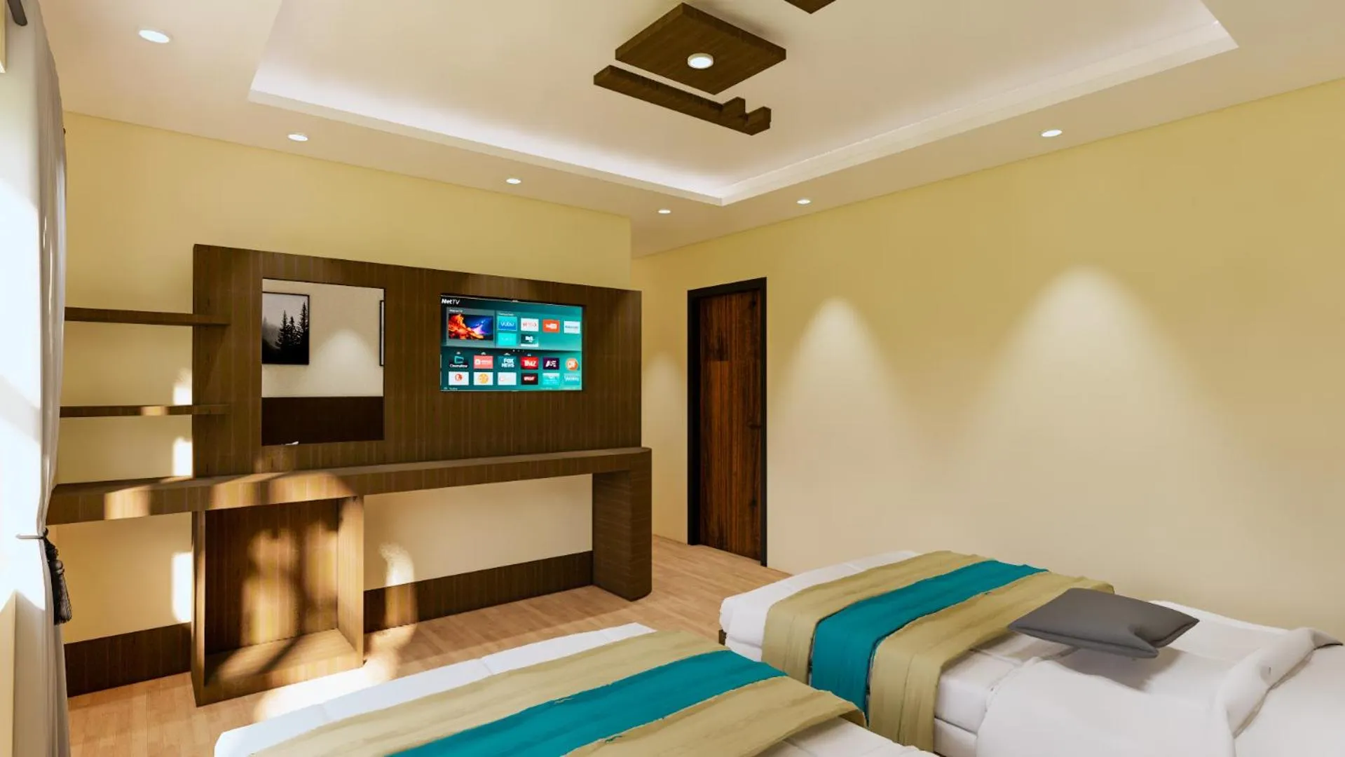 Bed in Kathmandu Aagantuk Hotel