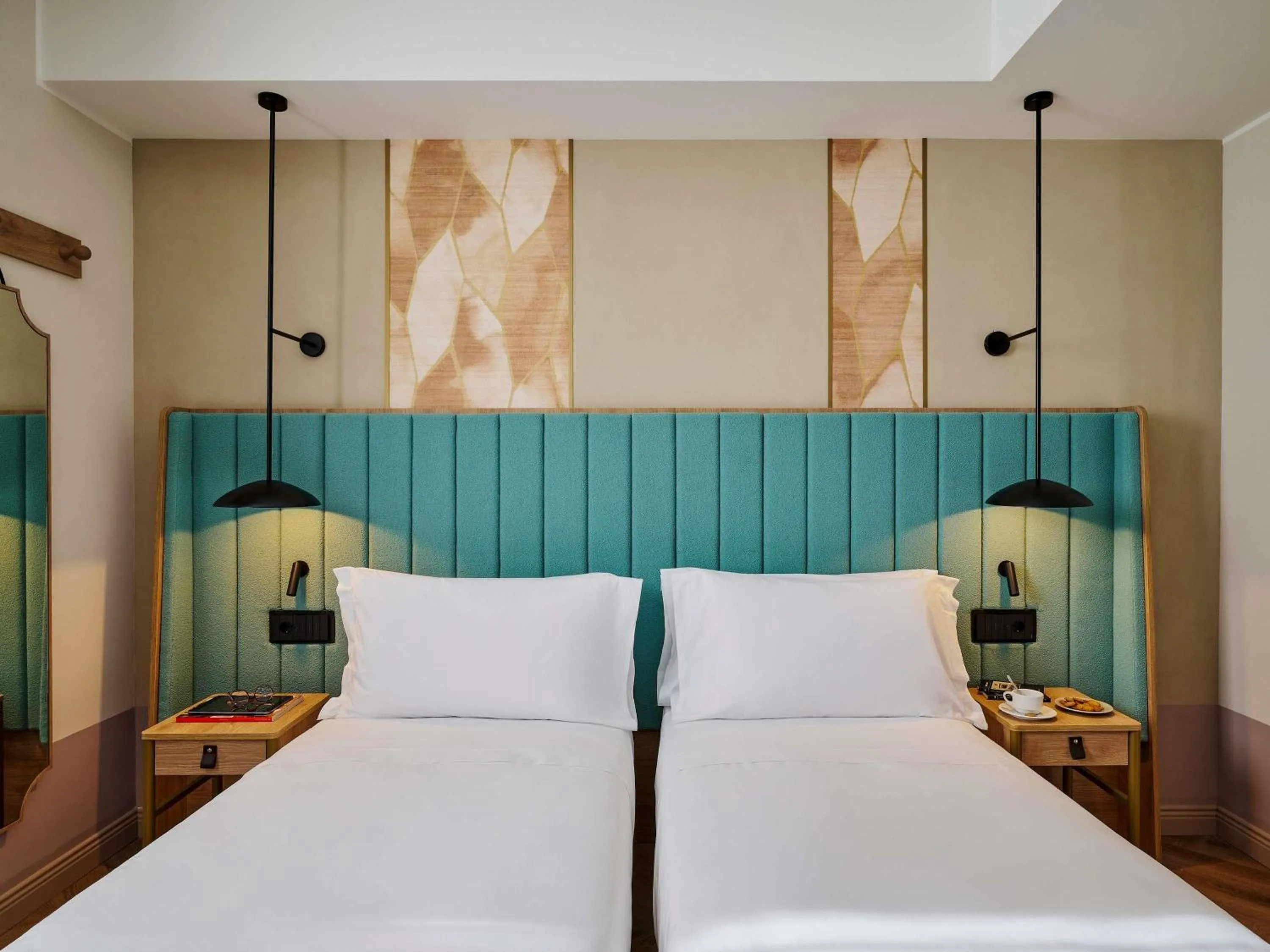 Bedroom, Bed in Hotel Giacomo Morra Alba - Handwritten Collection