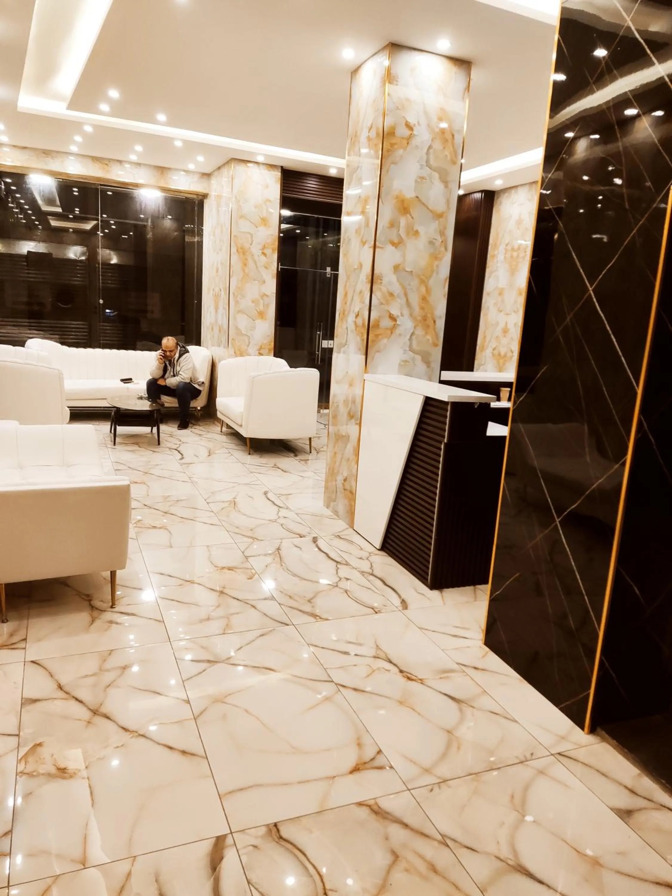 Lobby or reception in Golden Hotel