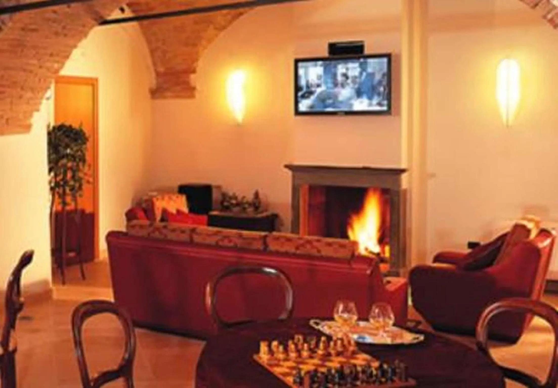 Communal lounge/ TV room in Hotel Italia