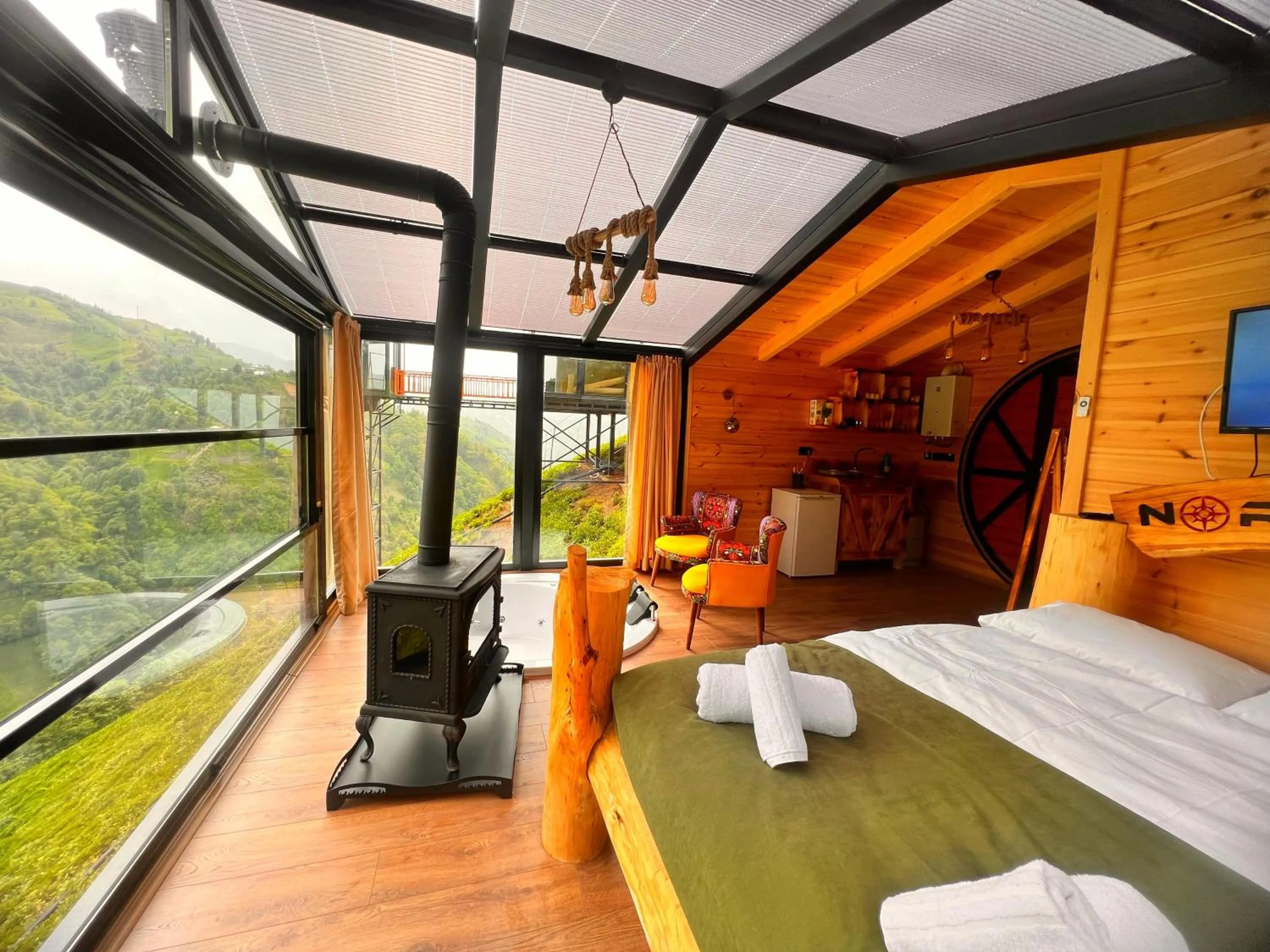 Bed in Northland Bungalows