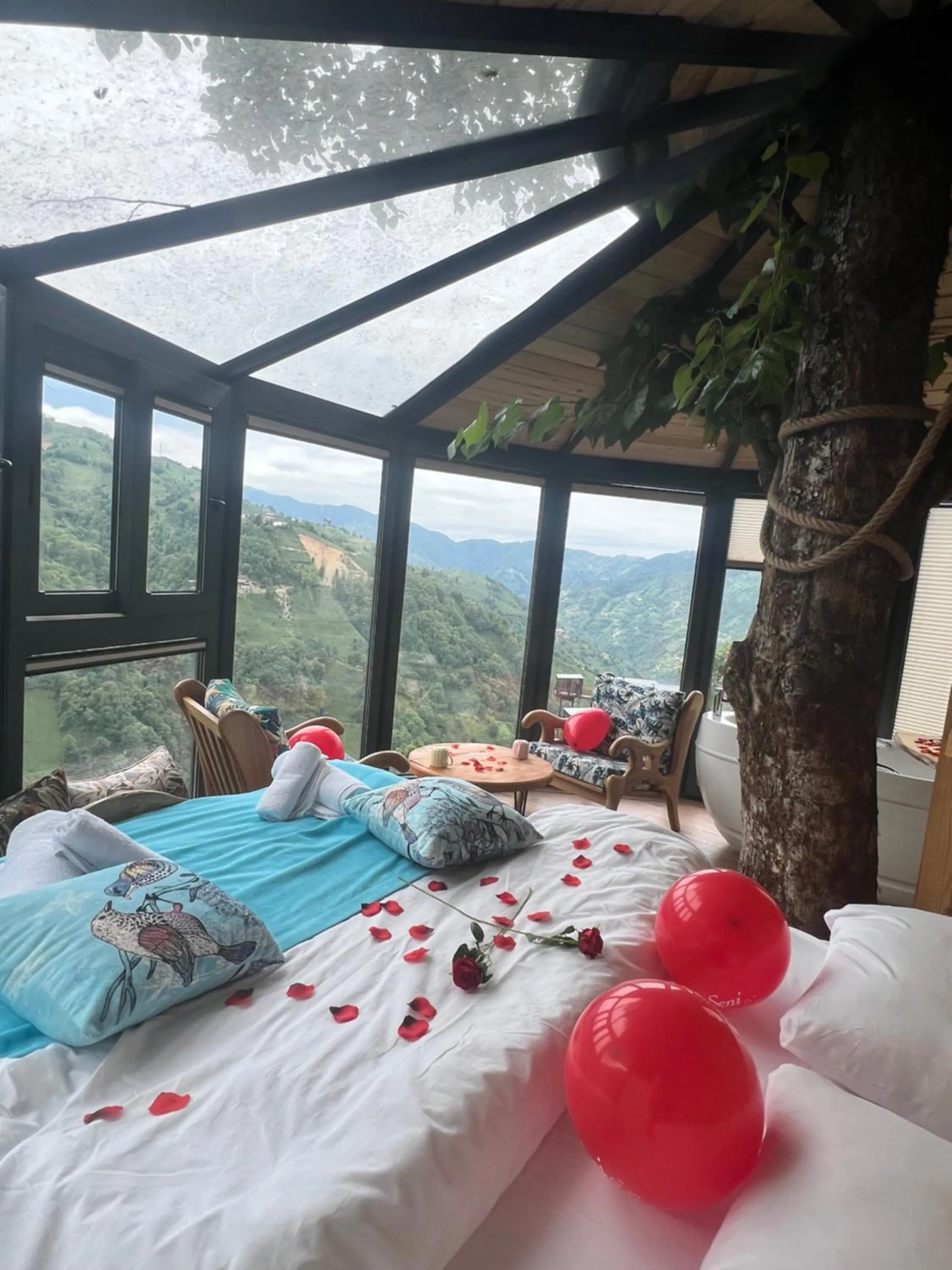 Bed in Northland Bungalows