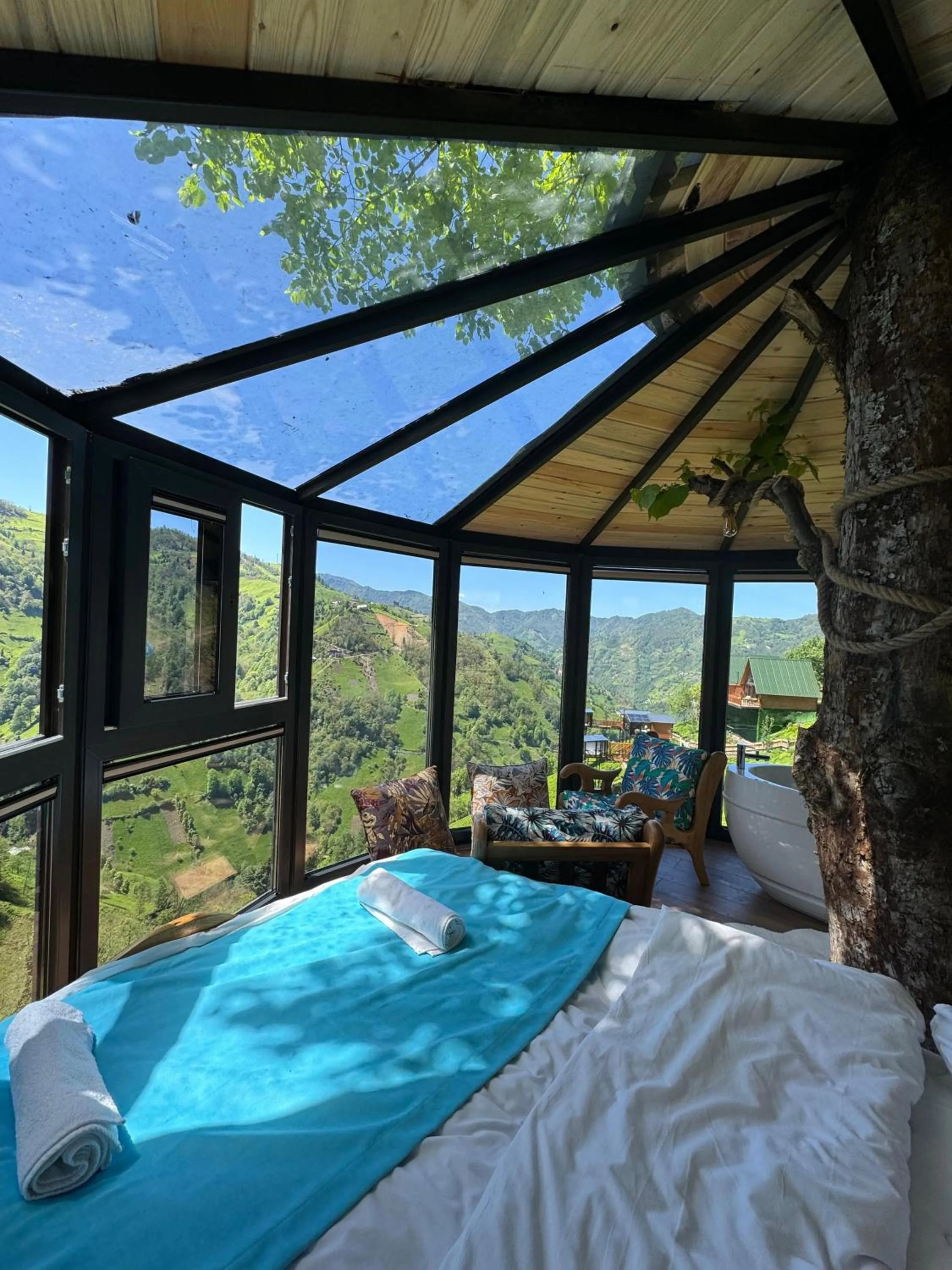 Bed in Northland Bungalows