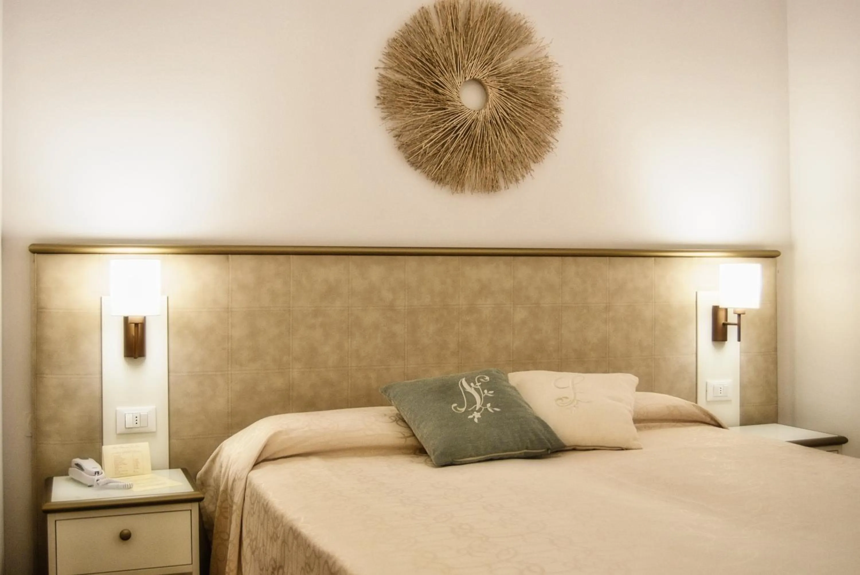 Decorative detail, Bed in Hotel San Lino