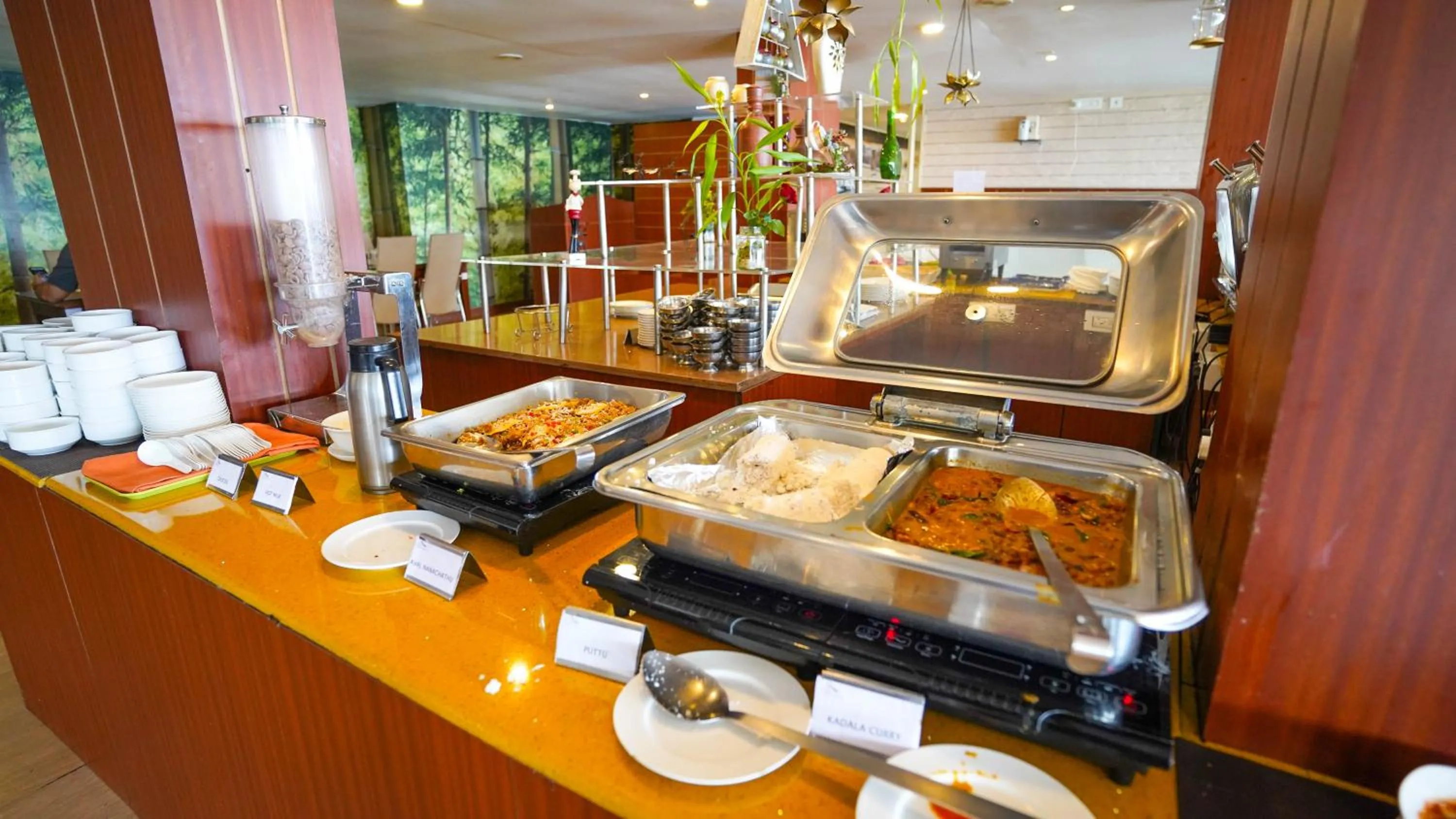 Buffet breakfast in Misty Mountain Resort