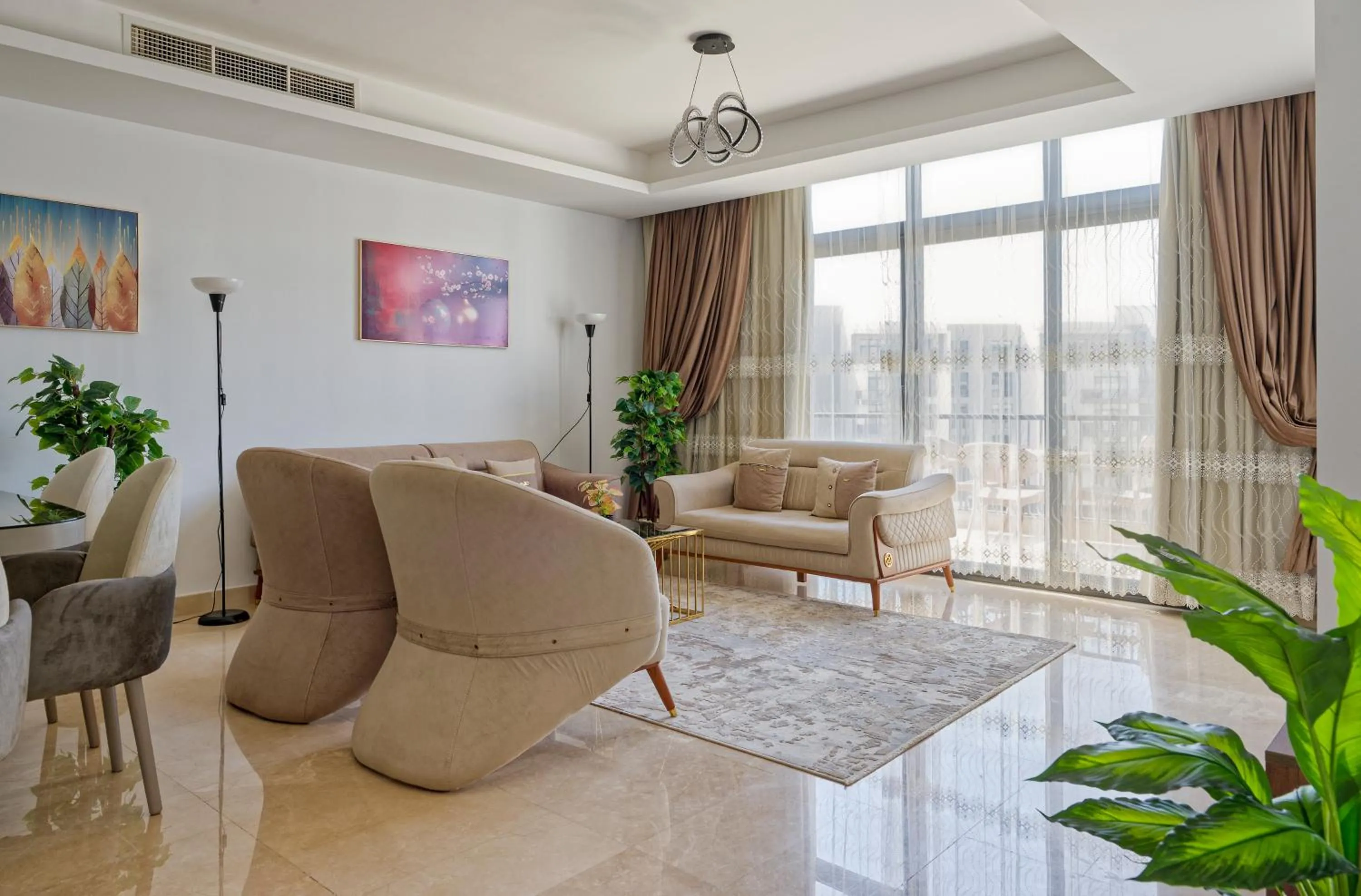 Living room in VESTA - Cairo Festival City Residence