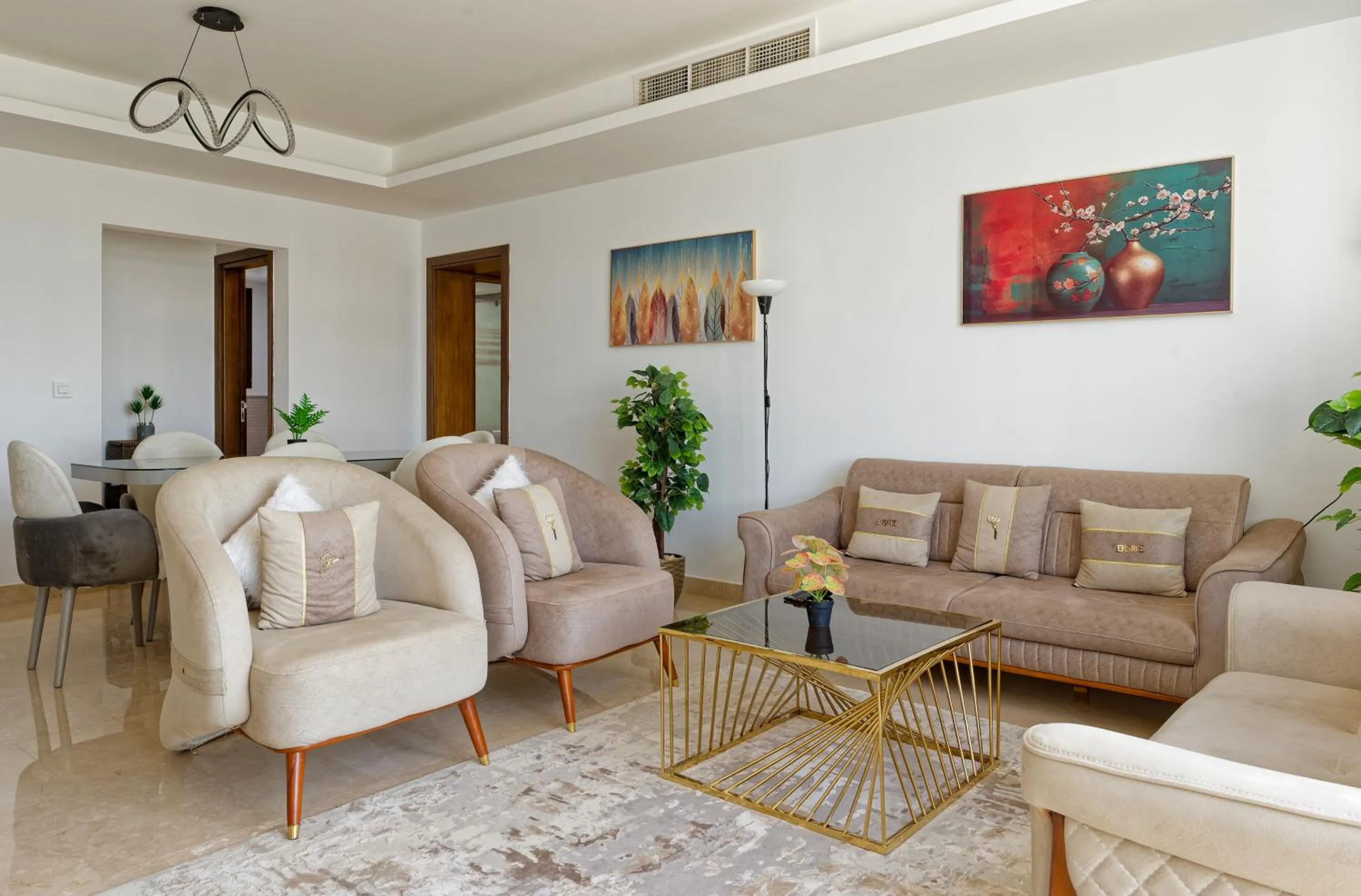 Living room in VESTA - Cairo Festival City Residence
