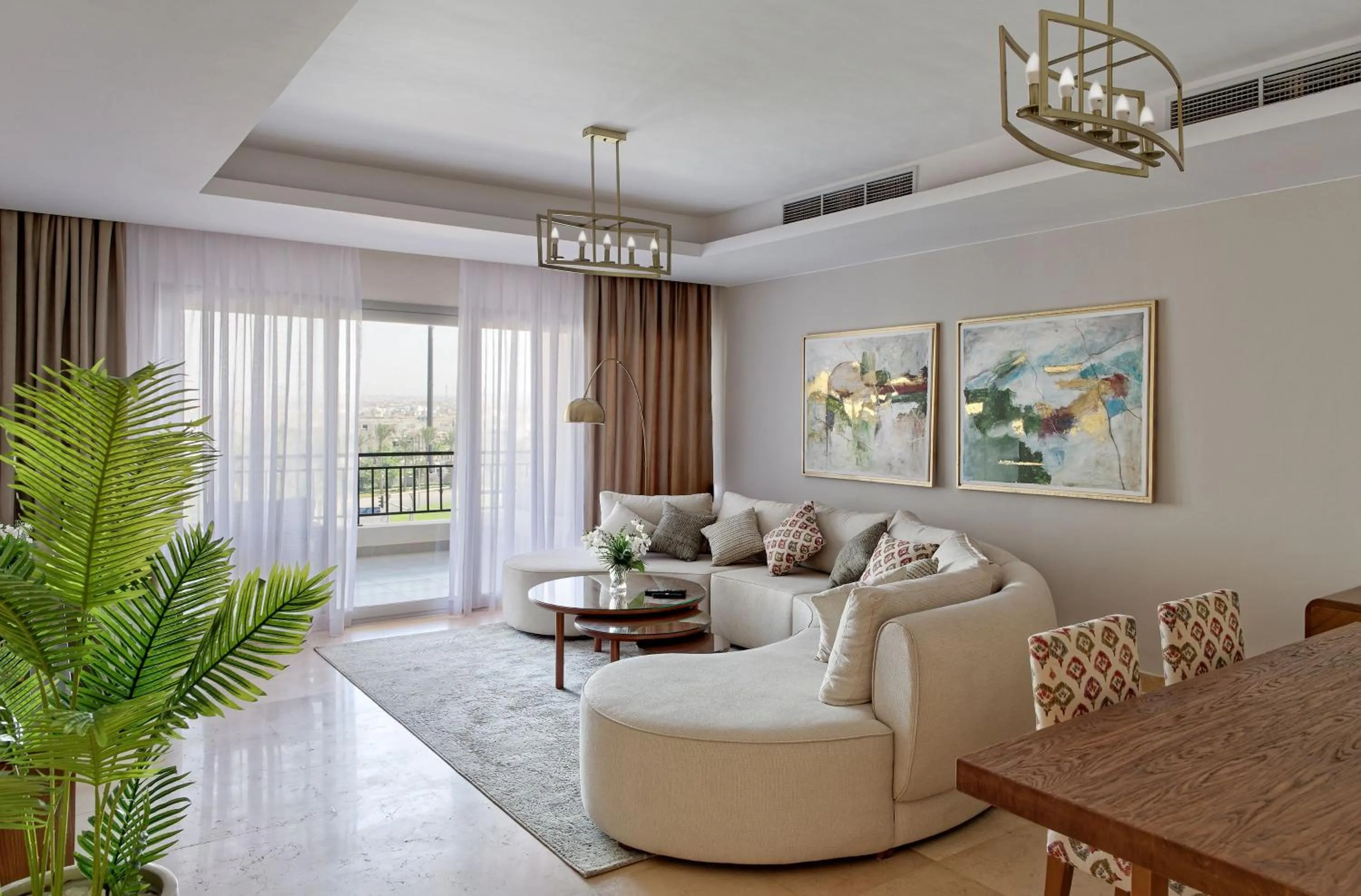 Living room in VESTA - Cairo Festival City Residence