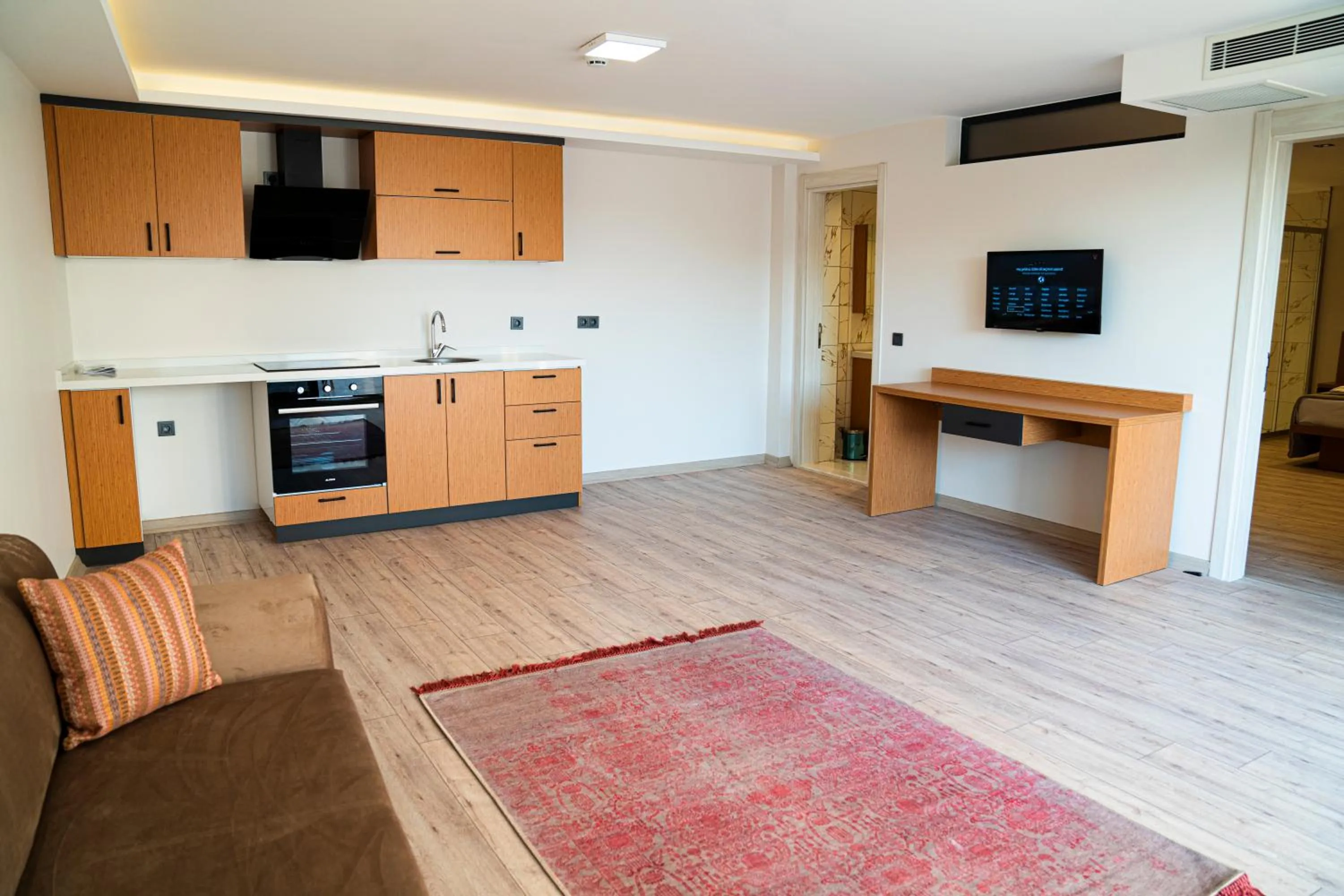 Kitchen or kitchenette in Nova Butik Hotel Çeşme