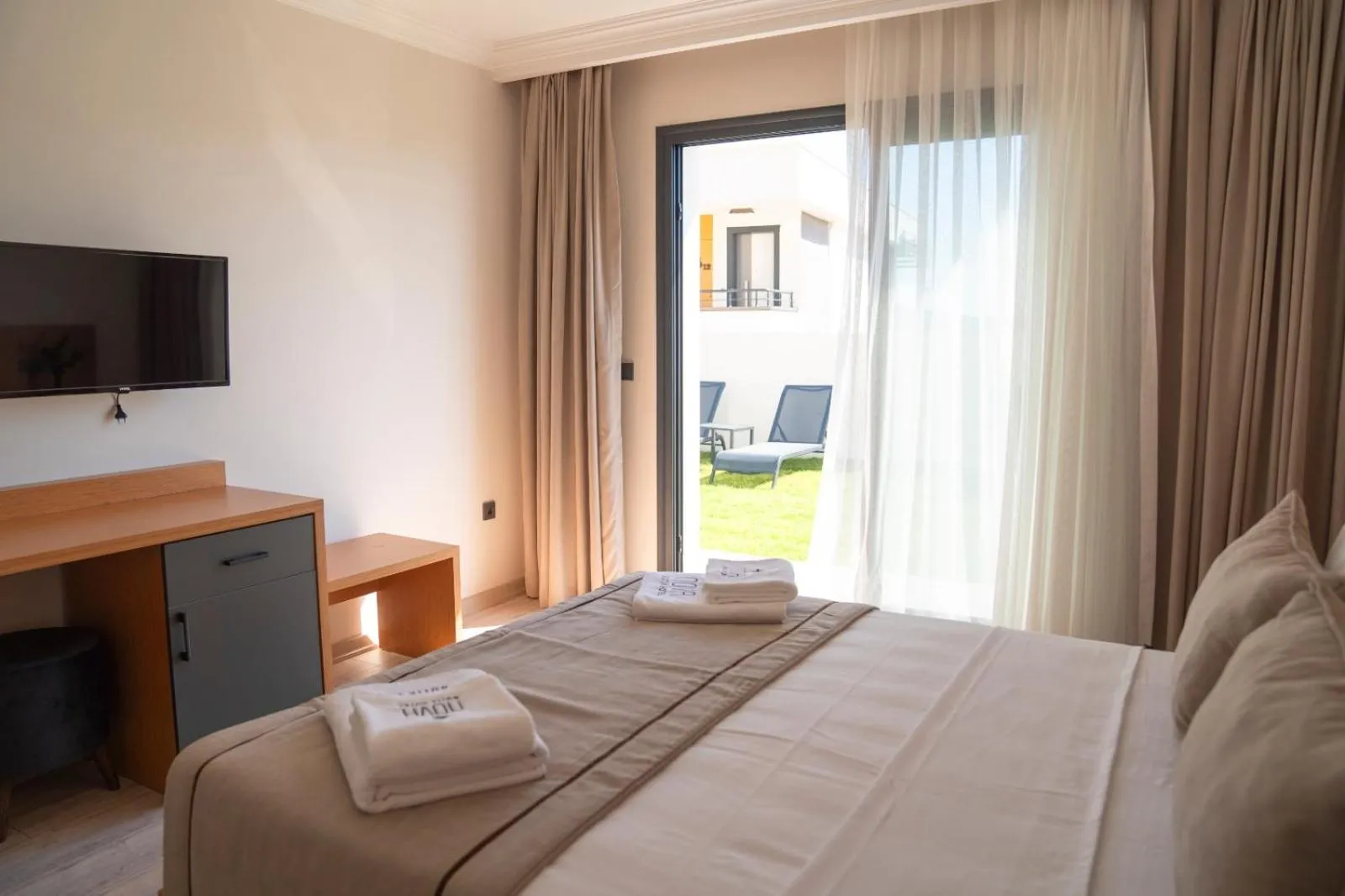 Bed in Nova Butik Hotel Çeşme