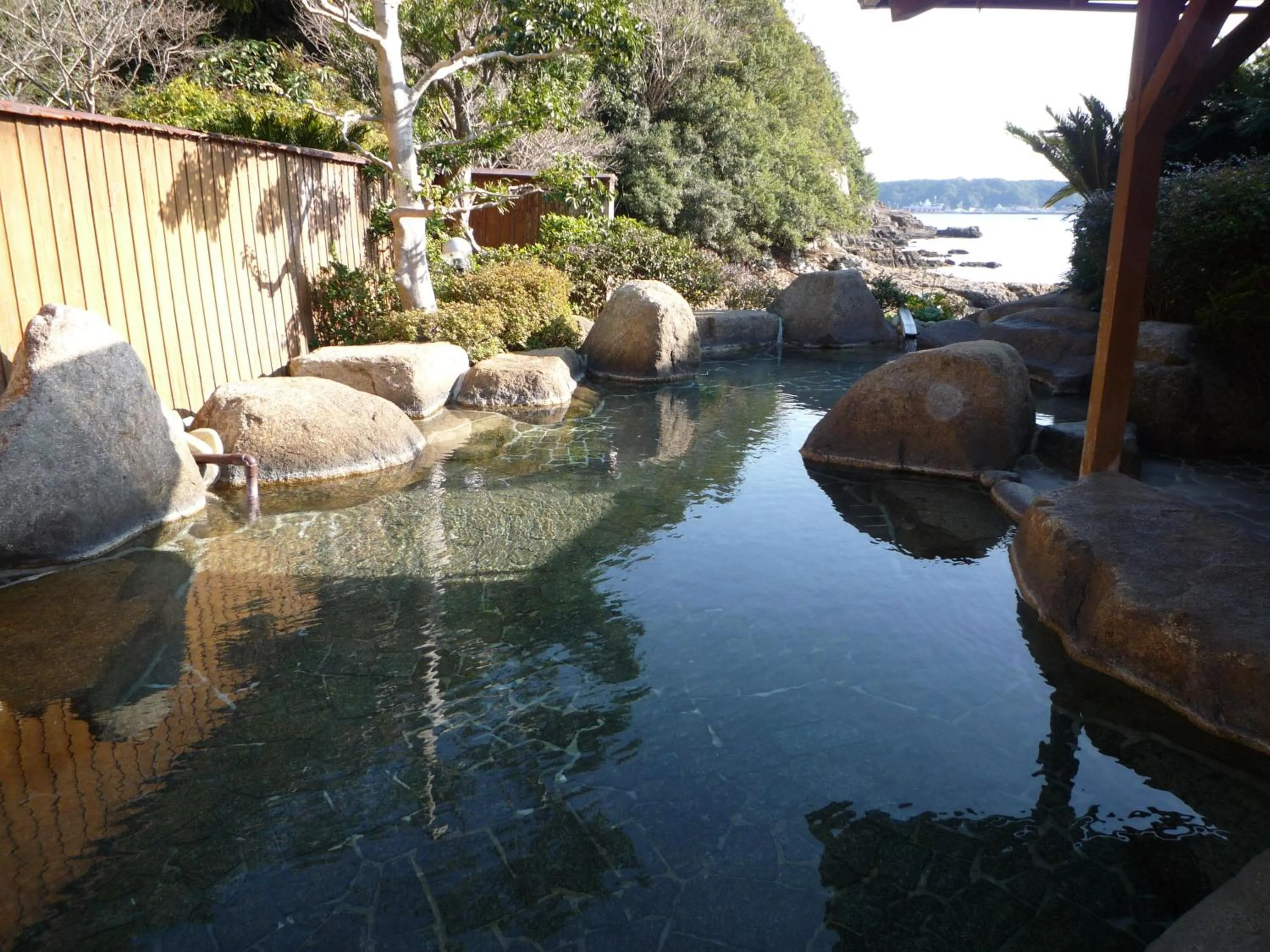 Hot Spring Bath in Hotel Nagisaya
