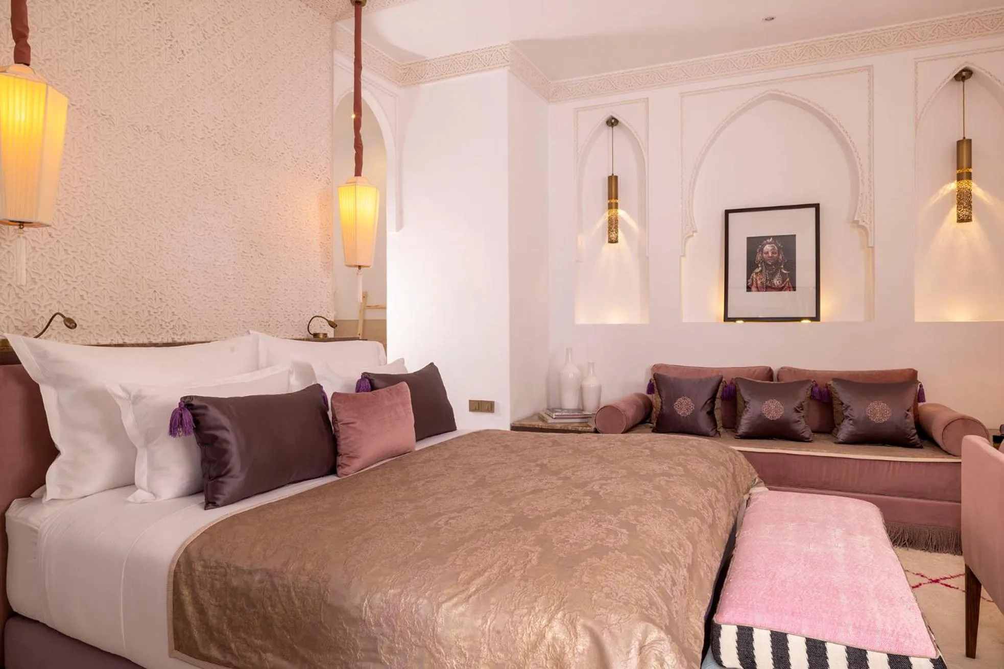 Bed in Riad LAZ Mimoun & Spa