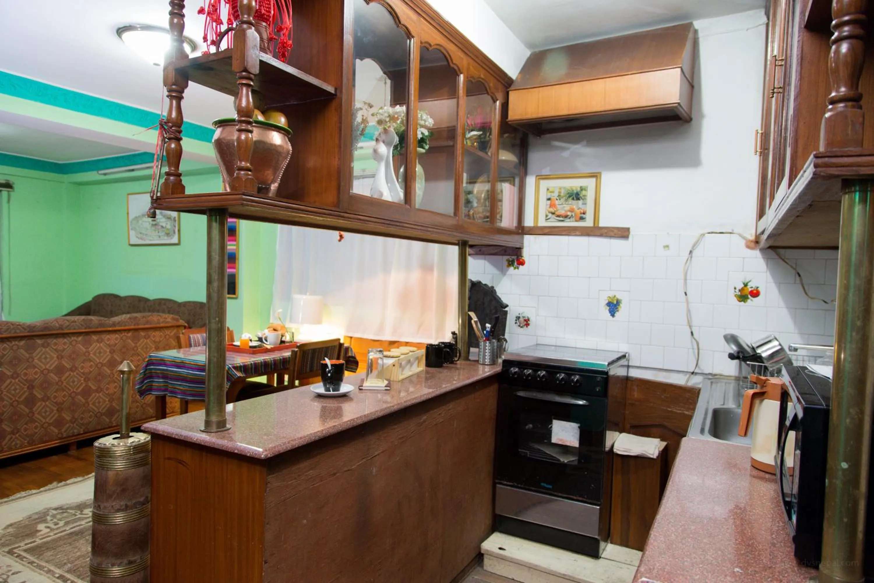 Kitchen or kitchenette in Hotel Utse