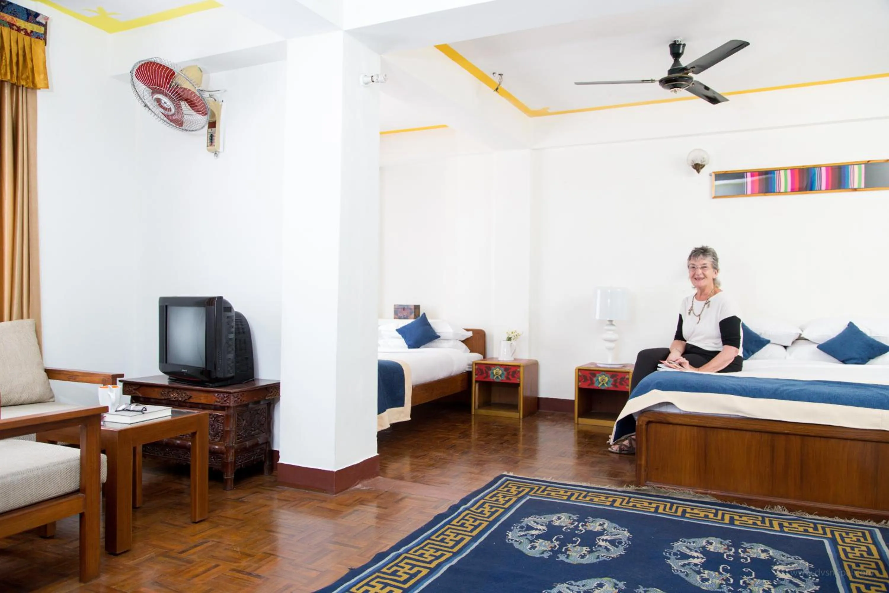 Decorative detail, Bed in Hotel Utse