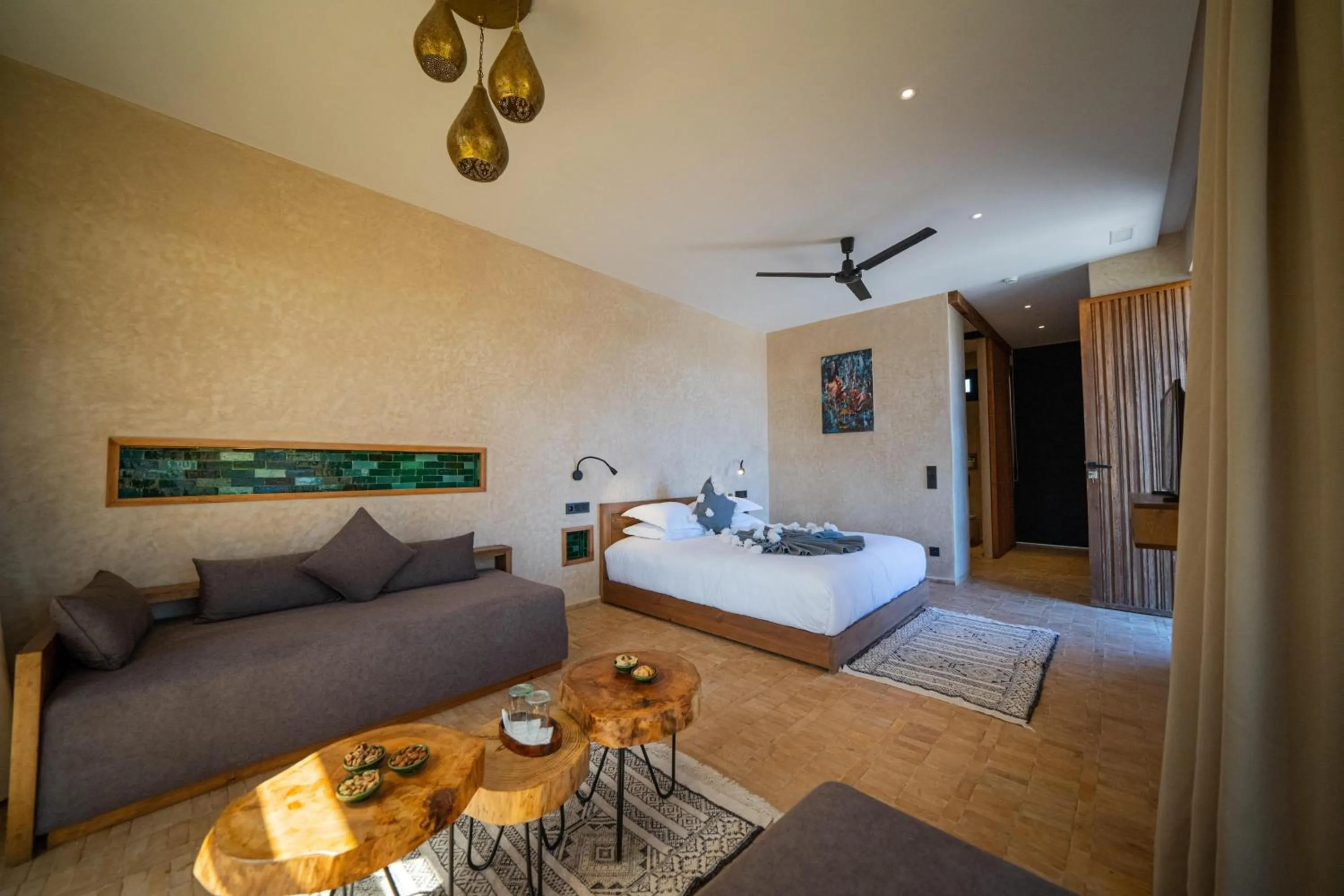 Bed in BABERRIH Hôtel Hospitality Palaces & Resorts