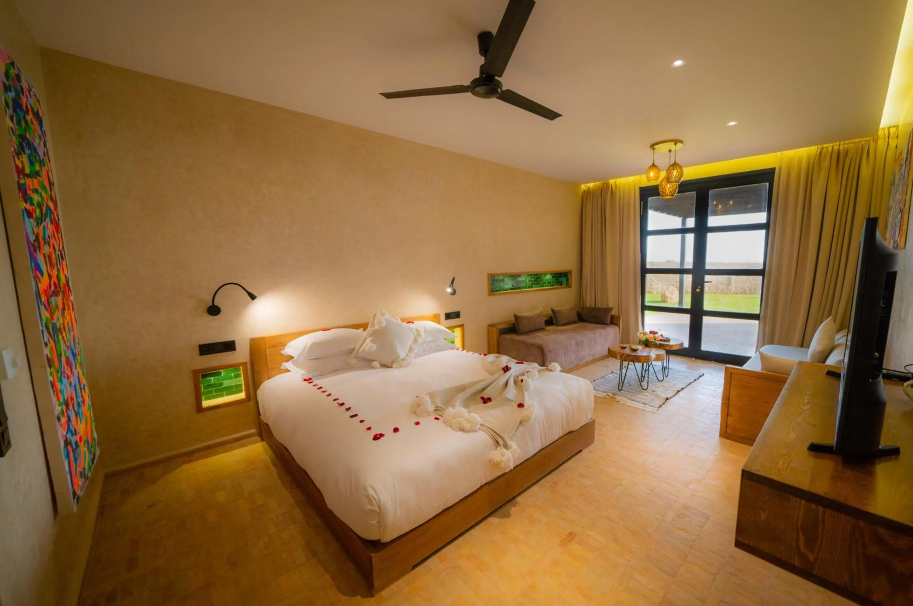 Bed in BABERRIH Hôtel Hospitality Palaces & Resorts