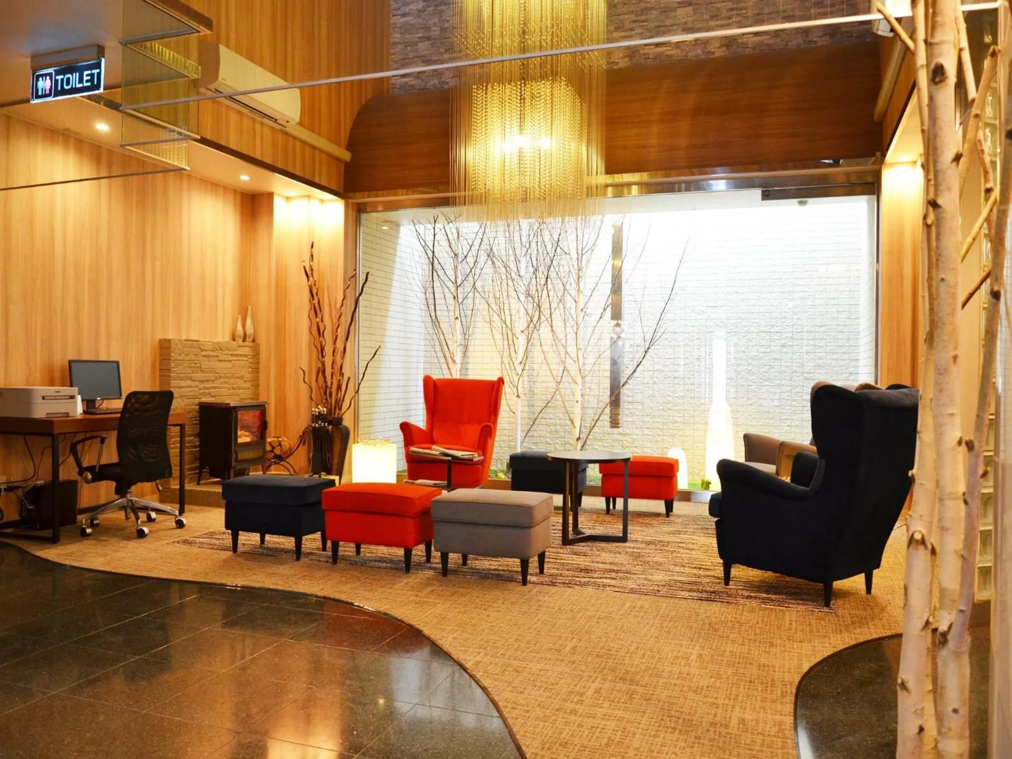 Lobby or reception in Hotel AreaOne Obihiro