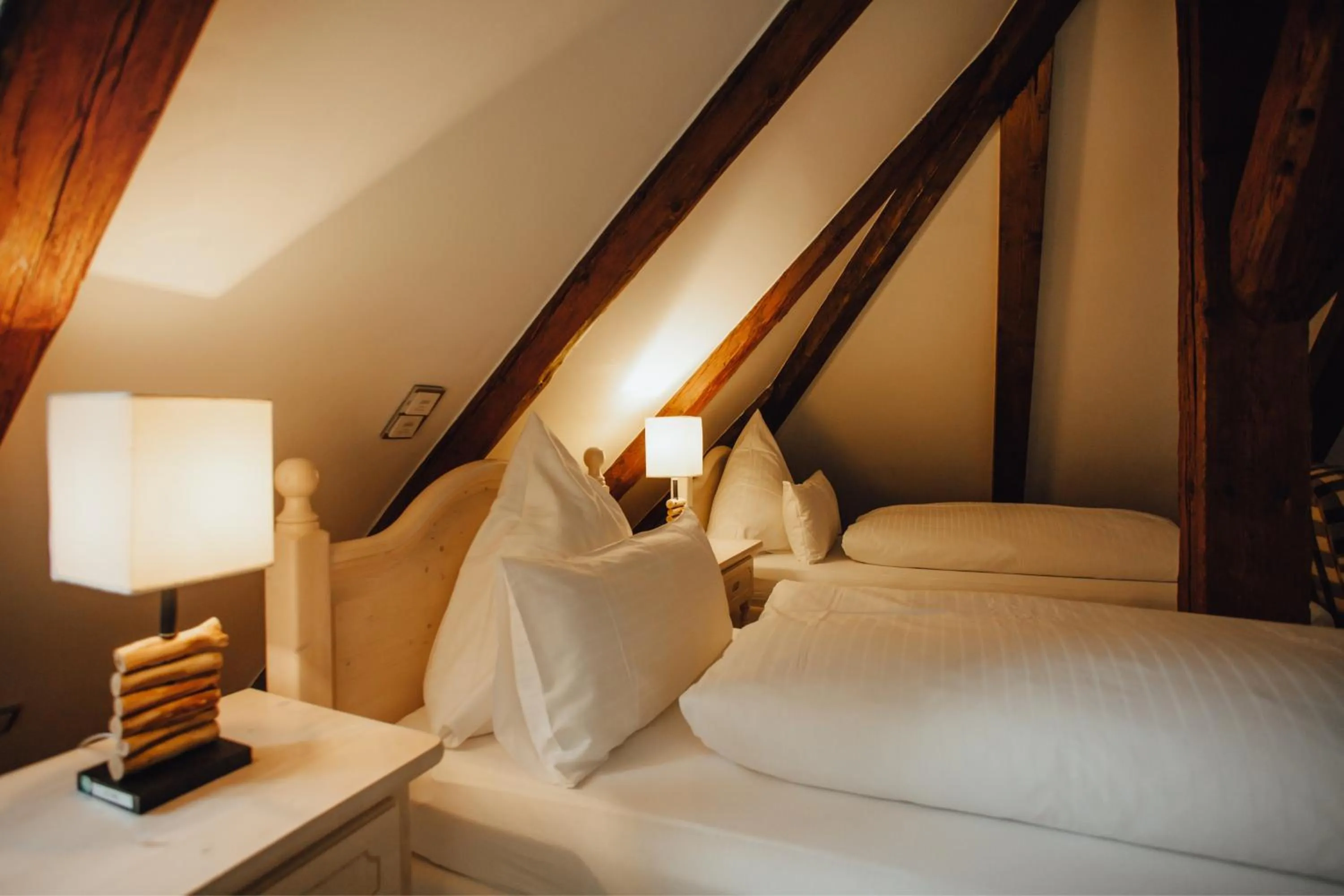 Photo of the whole room, Bed in Hotel "Alter Pfarrhof"