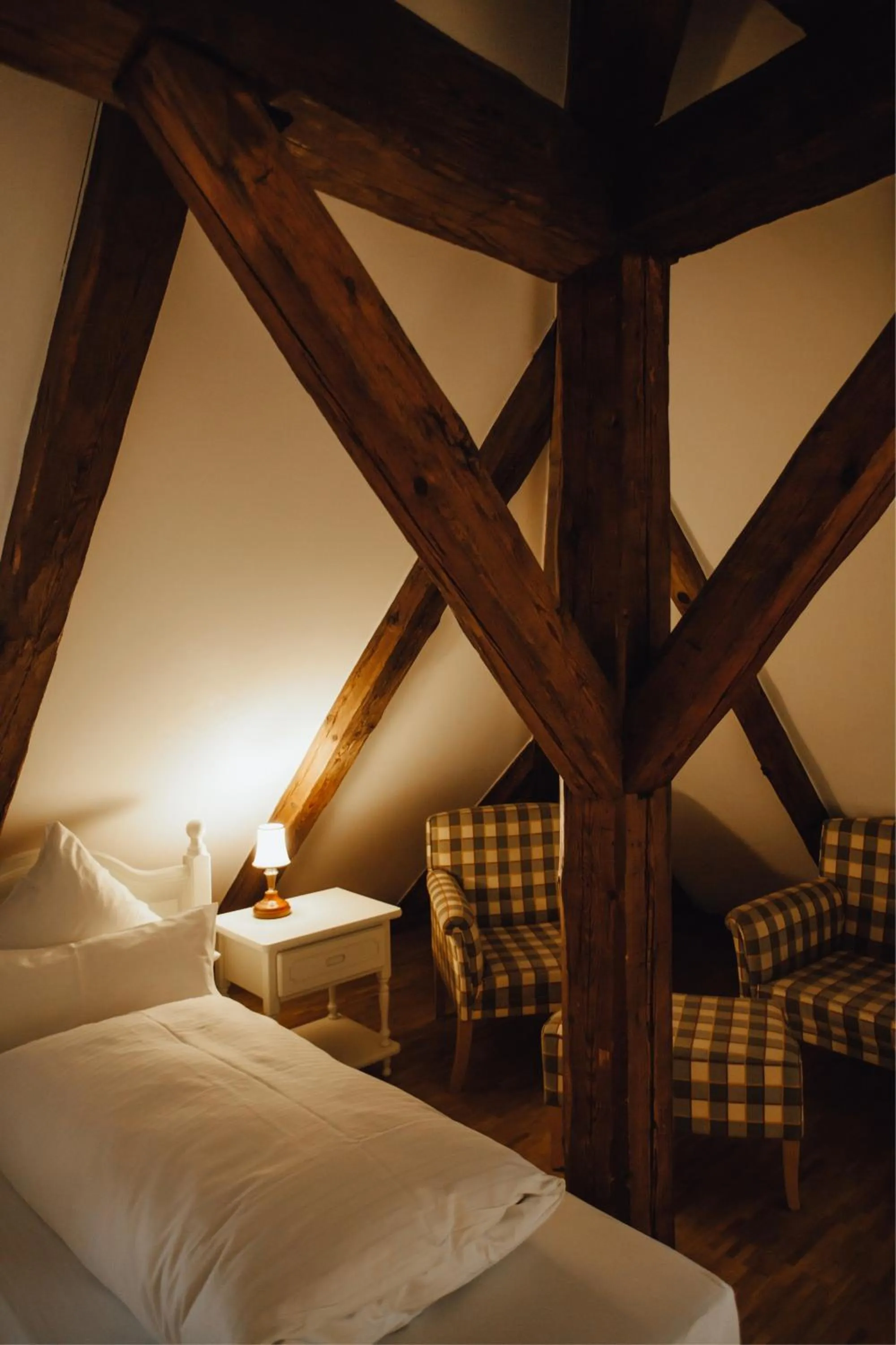 Photo of the whole room, Bed in Hotel "Alter Pfarrhof"