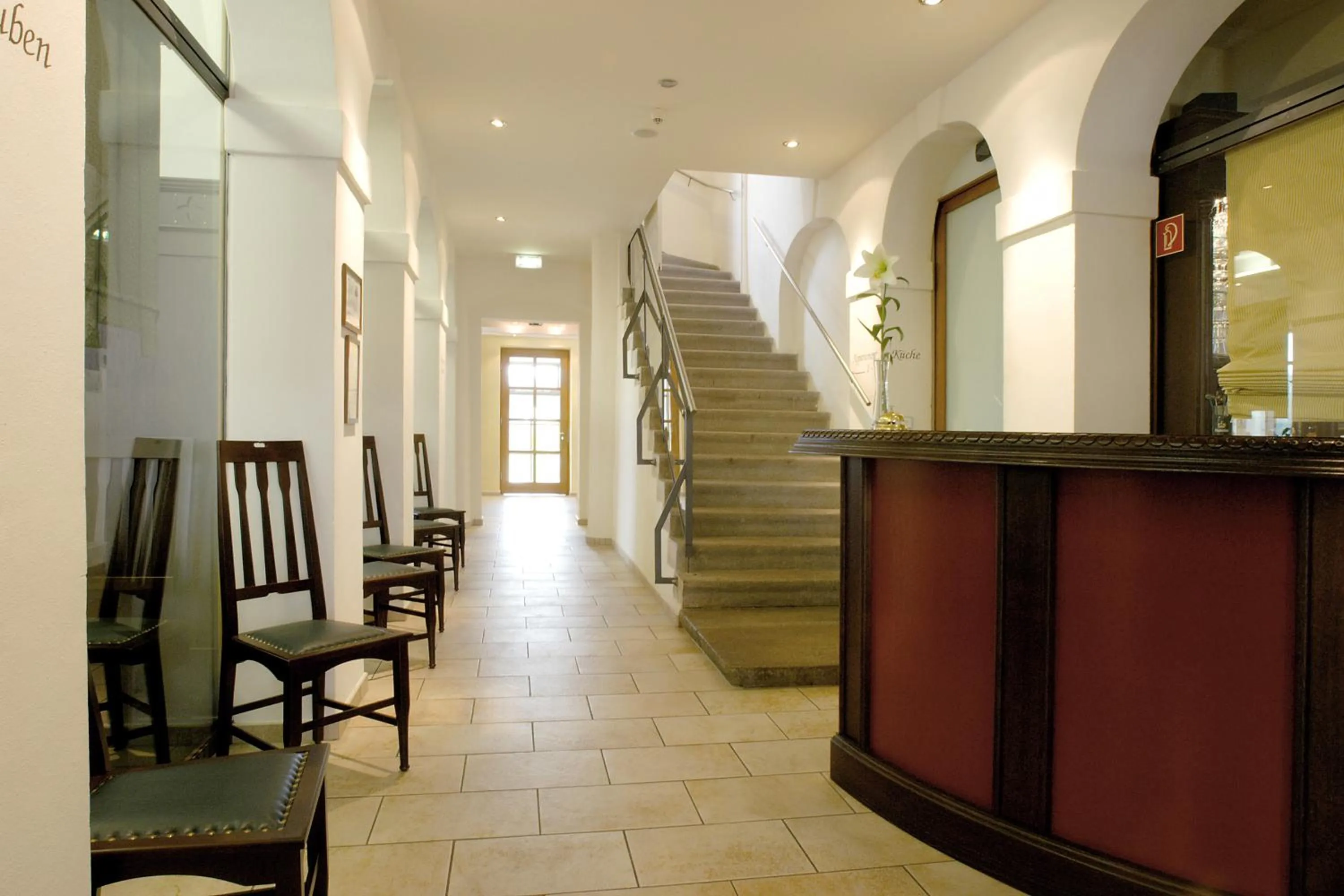 Lobby or reception in Hotel "Alter Pfarrhof"