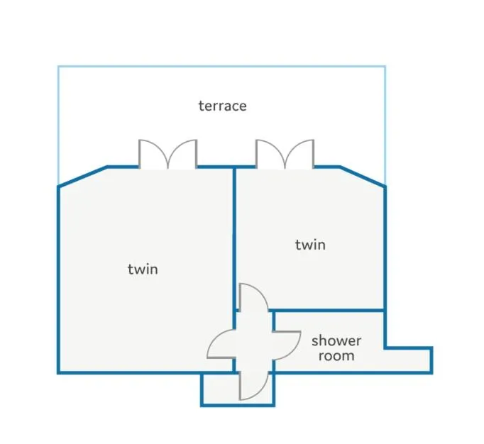 Floor plan in Villa Isabel by Villa Plus