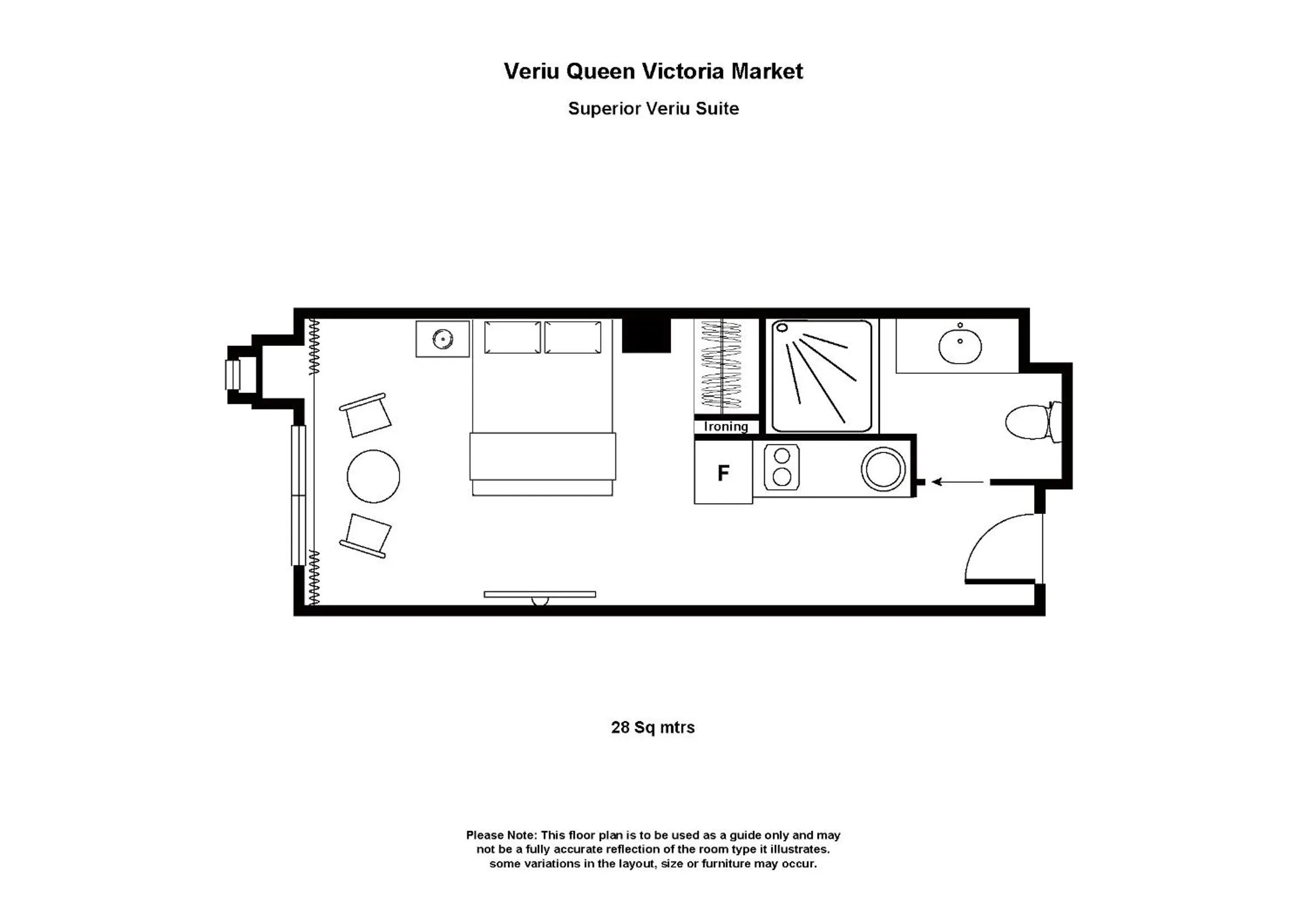 Floor plan in Veriu Queen Victoria Market