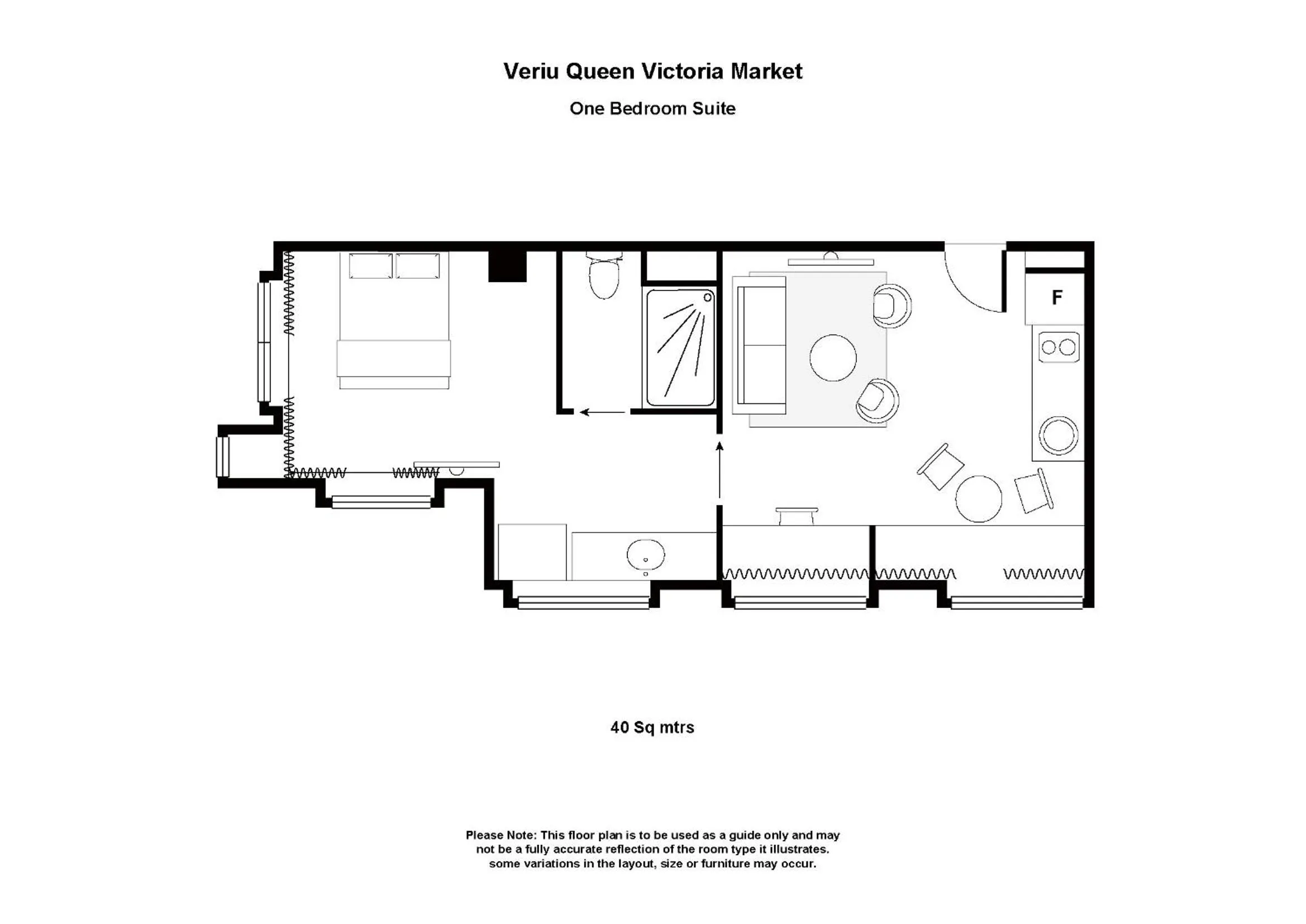 Floor plan in Veriu Queen Victoria Market