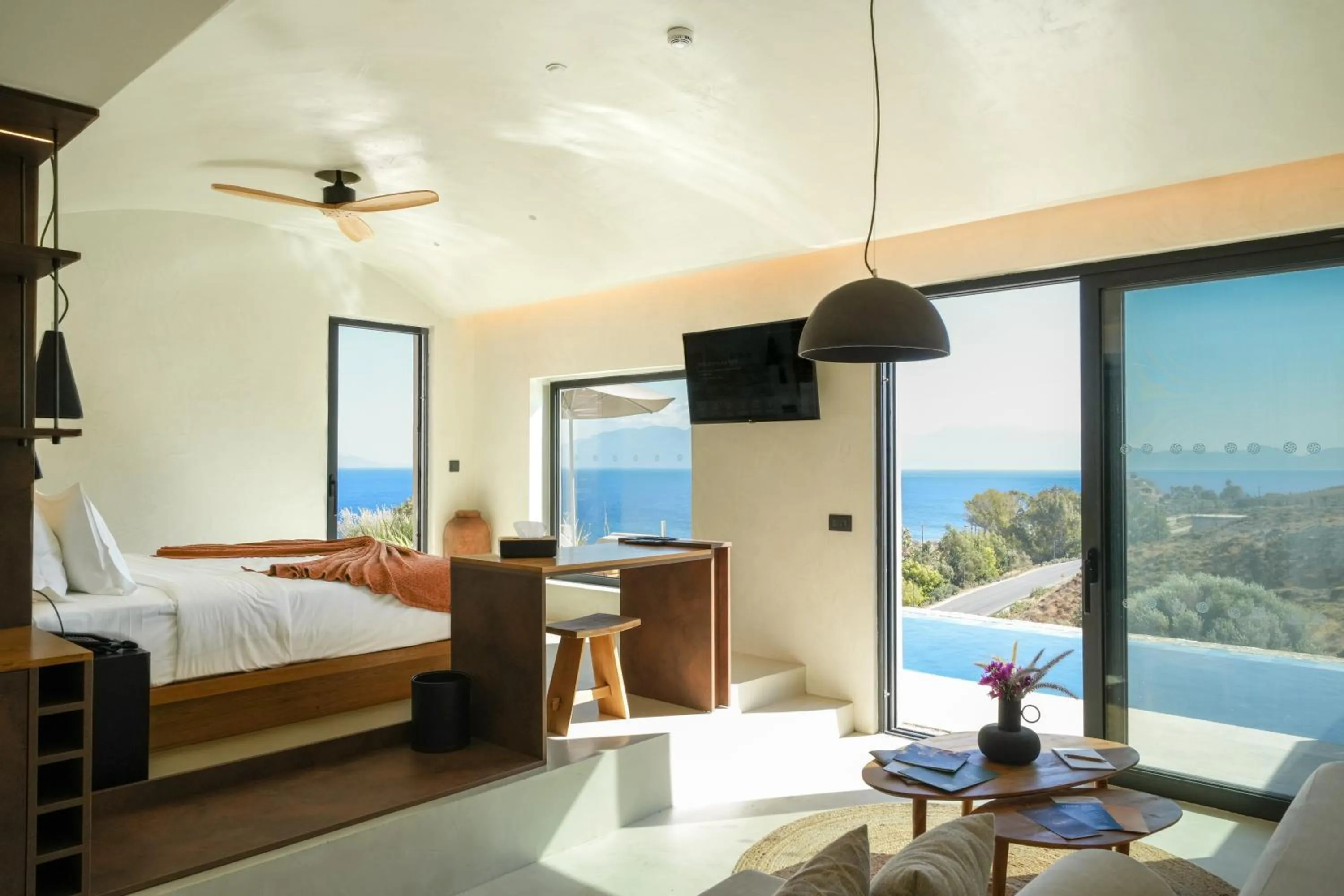 View (from property/room), Bed in KOIA All - Suite Well Being Resort - Adults Only