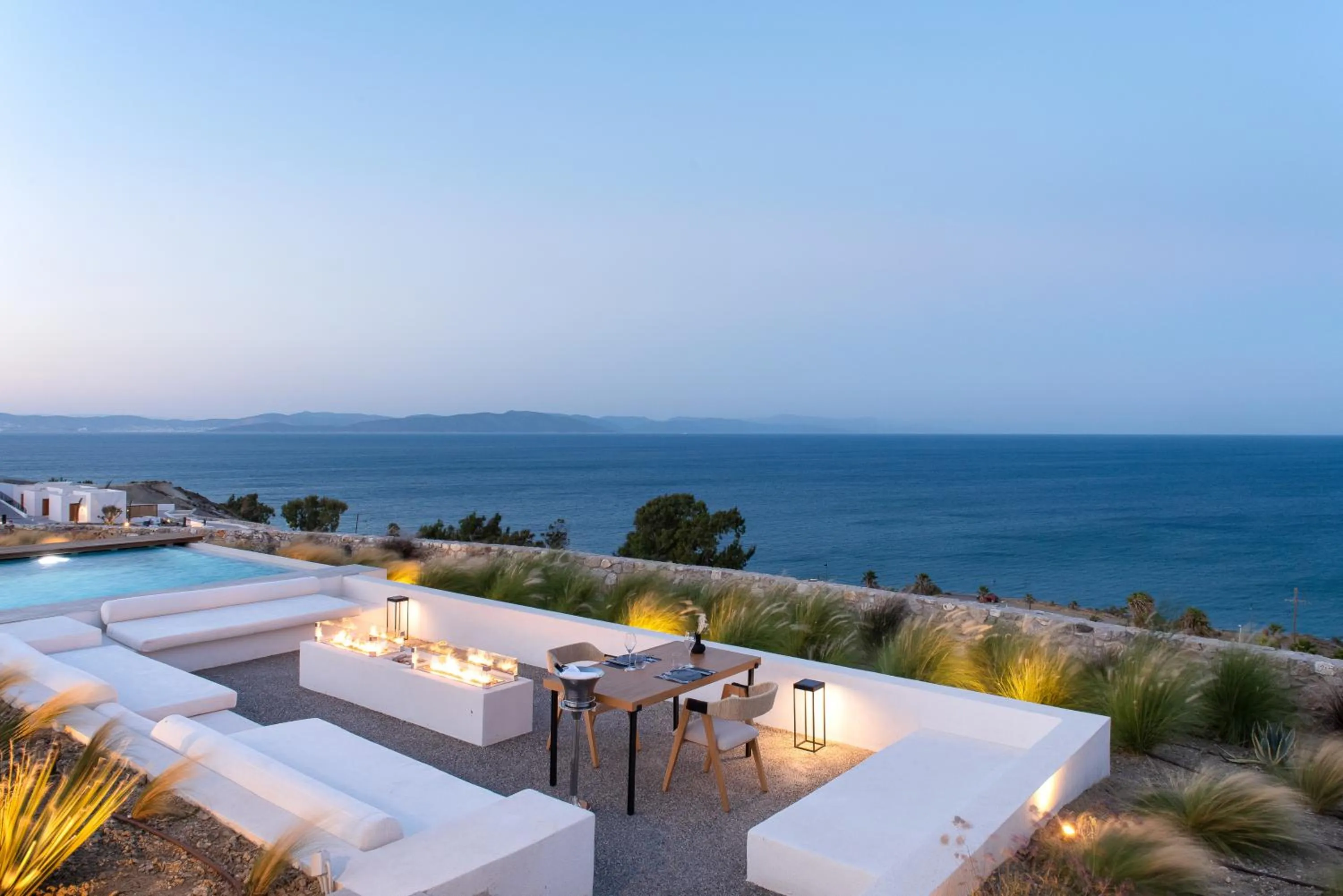 fireplace in KOIA All - Suite Well Being Resort - Adults Only