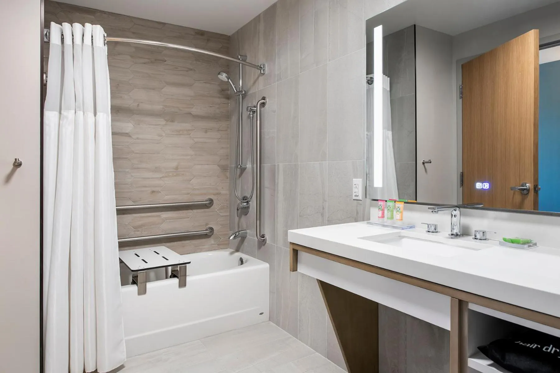 Bathroom in Wyndham Garden Winnipeg Airport